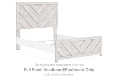 Cayboni – Full Panel Headboard/Footboard – Whitewash