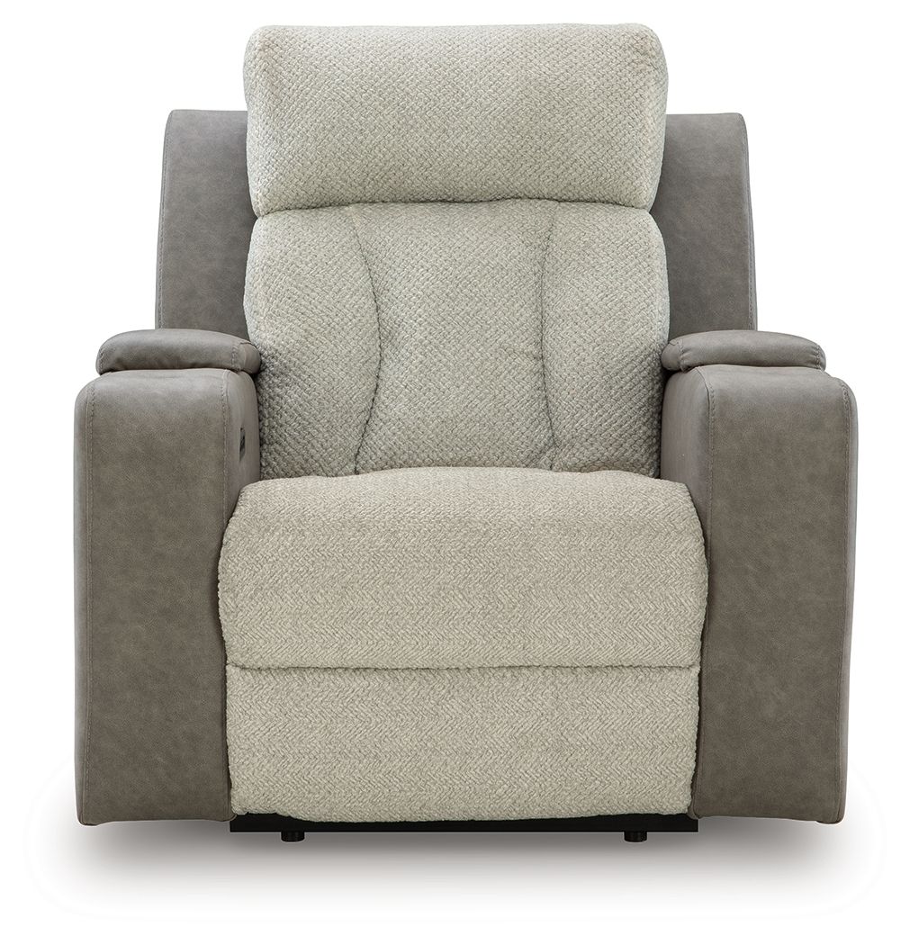 Ashley Furniture WhipLash - Power Recliner With Adj Headrest - Sisal - Image 4