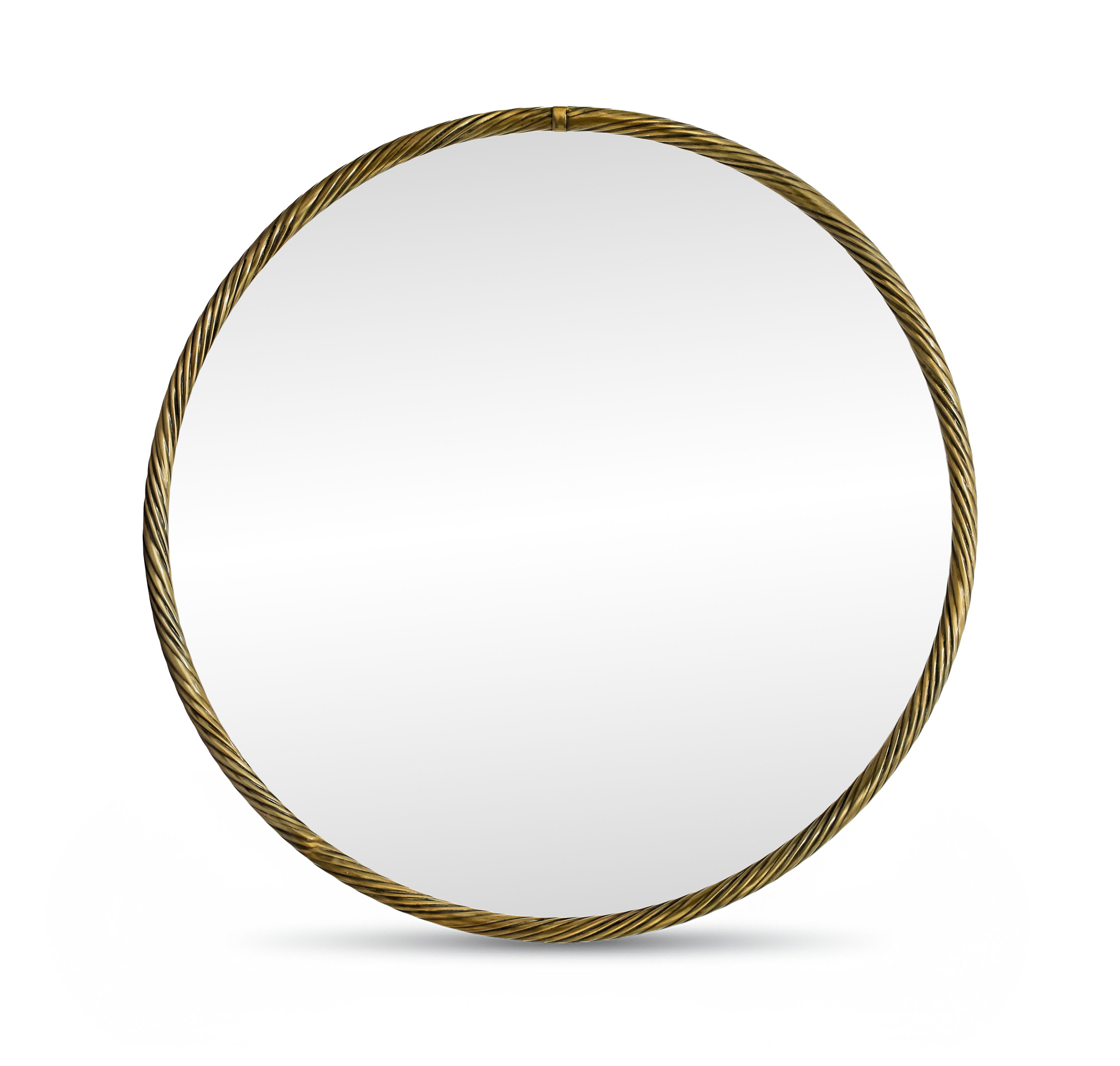 Avara - 24" Iron Mirror - Gold