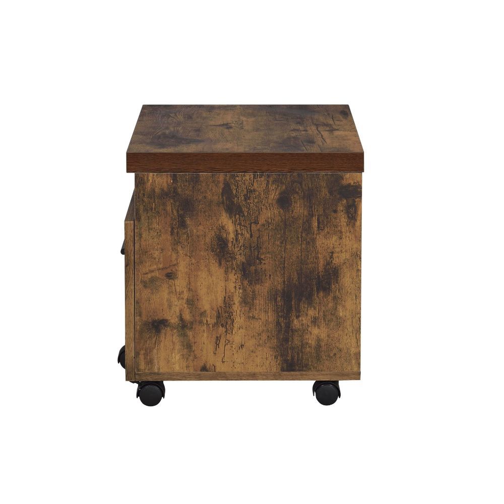 Bob - File Cabinet - Weathered Oak & Black, light brown, view 6