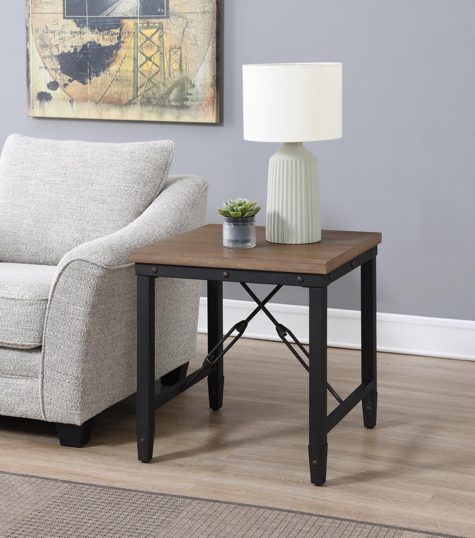 T118 - End Table - Light Brown