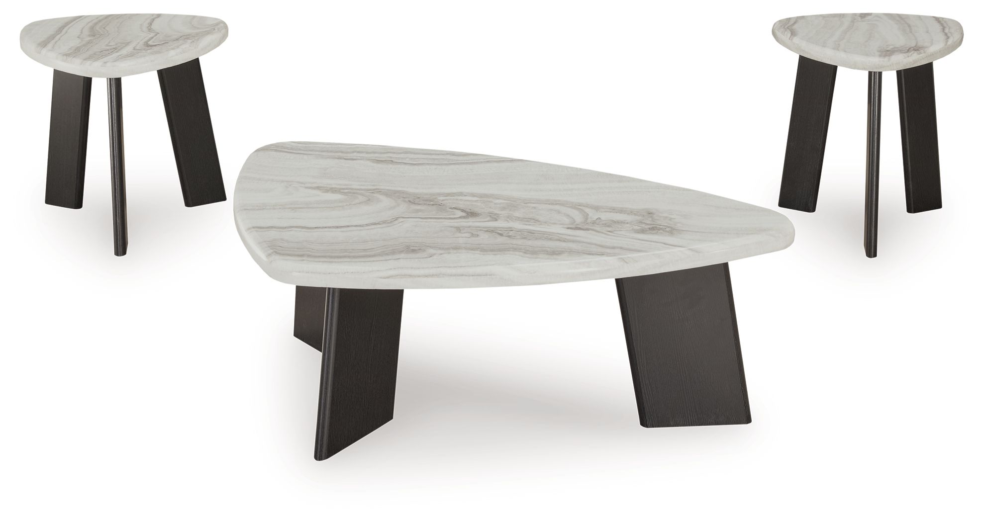 Ashley Furniture Lilyberg - Occasional Table Set (Set of 3) - Gray / Black - Image 3