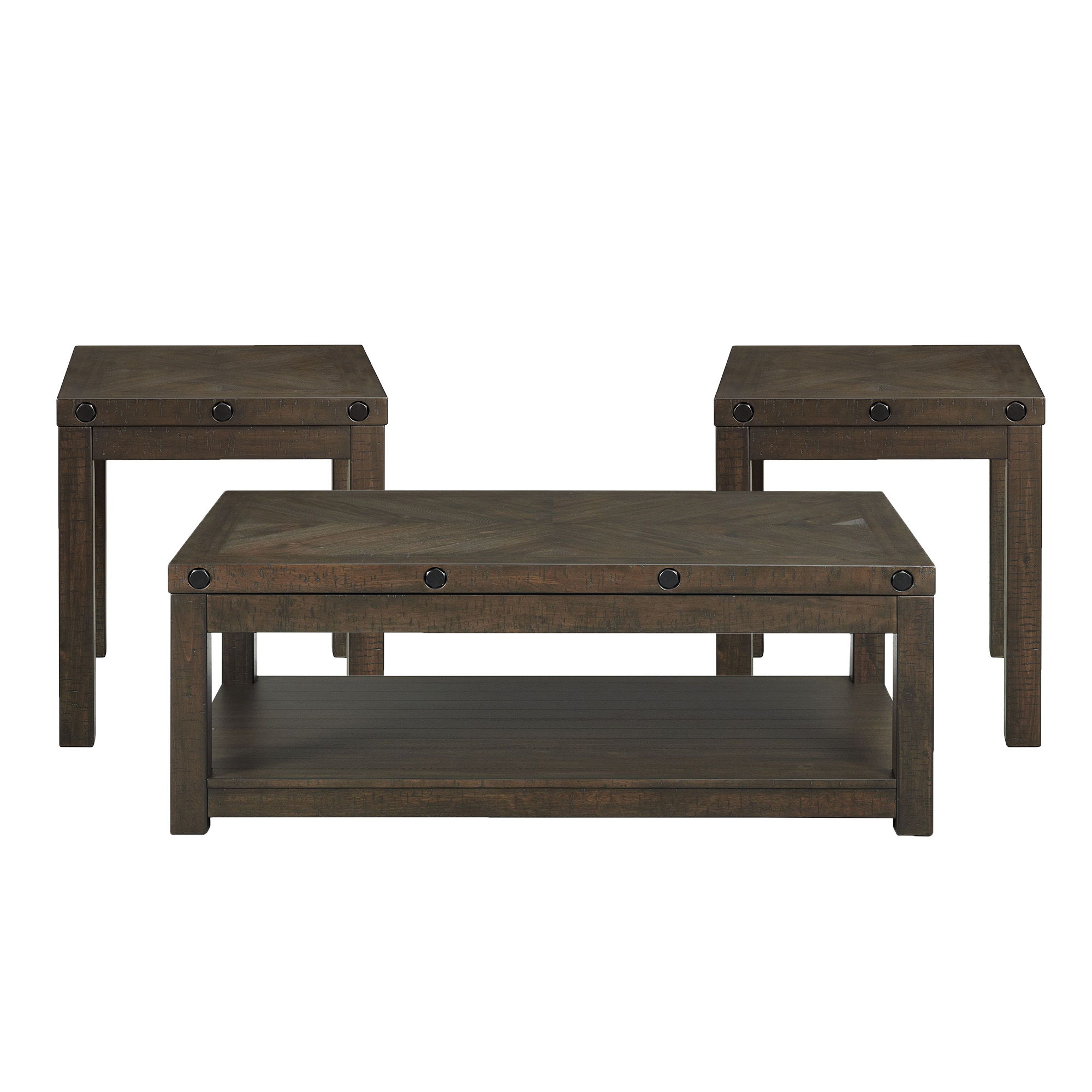 Colorado - Occasional 3 Piece Set With Coffee & 2 End Tables - Charcoal