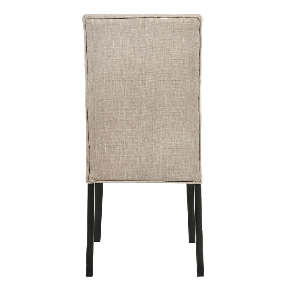 Morland - Side Chair (Set of 2) - Tan Linen & Vintage Black, beige, view 5
