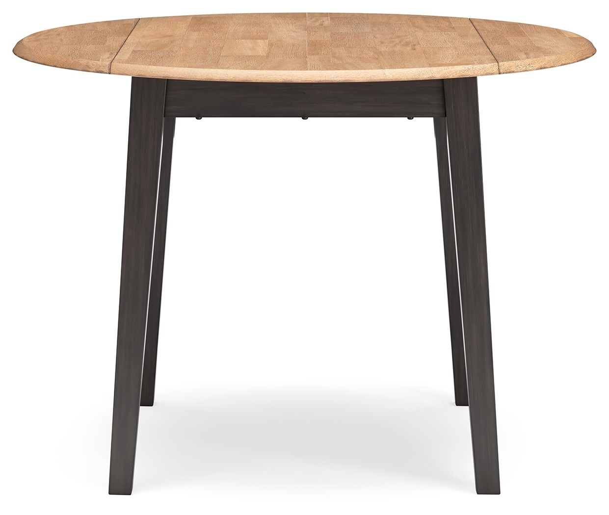 Ashley Furniture Gesthaven - 5 Pc. - Round Dining Room Drop Leaf Table, 4 Side Chairs - Natural / Brown - Image 3