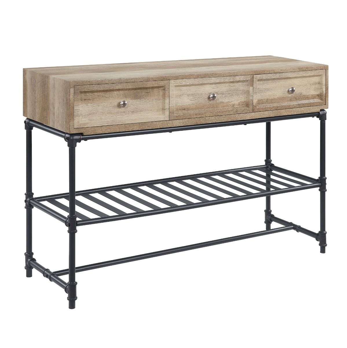 Brantley II - Sofa Table - Oak & Sandy Black, light brown, view 2