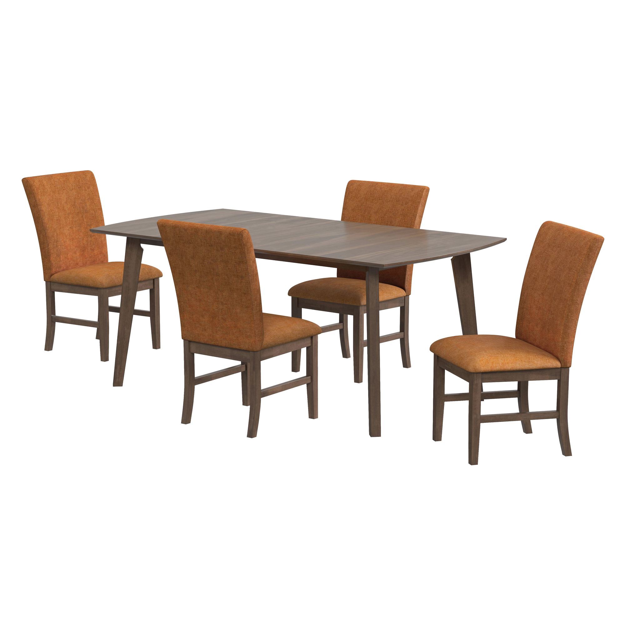 5 Pc · Rectangular Table And Four Fabric Chairs