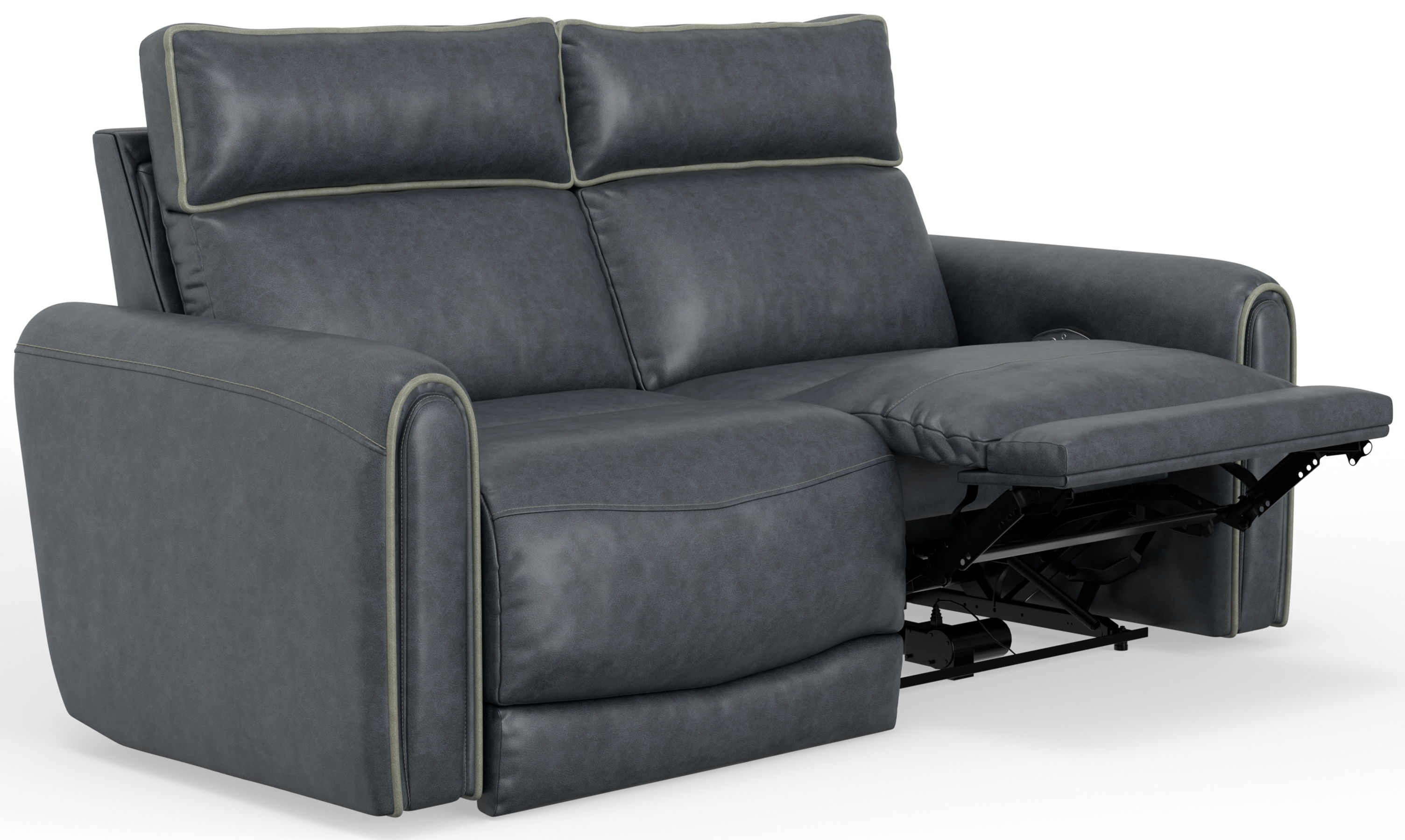 Nico - Power Reclining Loveseat With Power Adjustable Headrest - Twilight