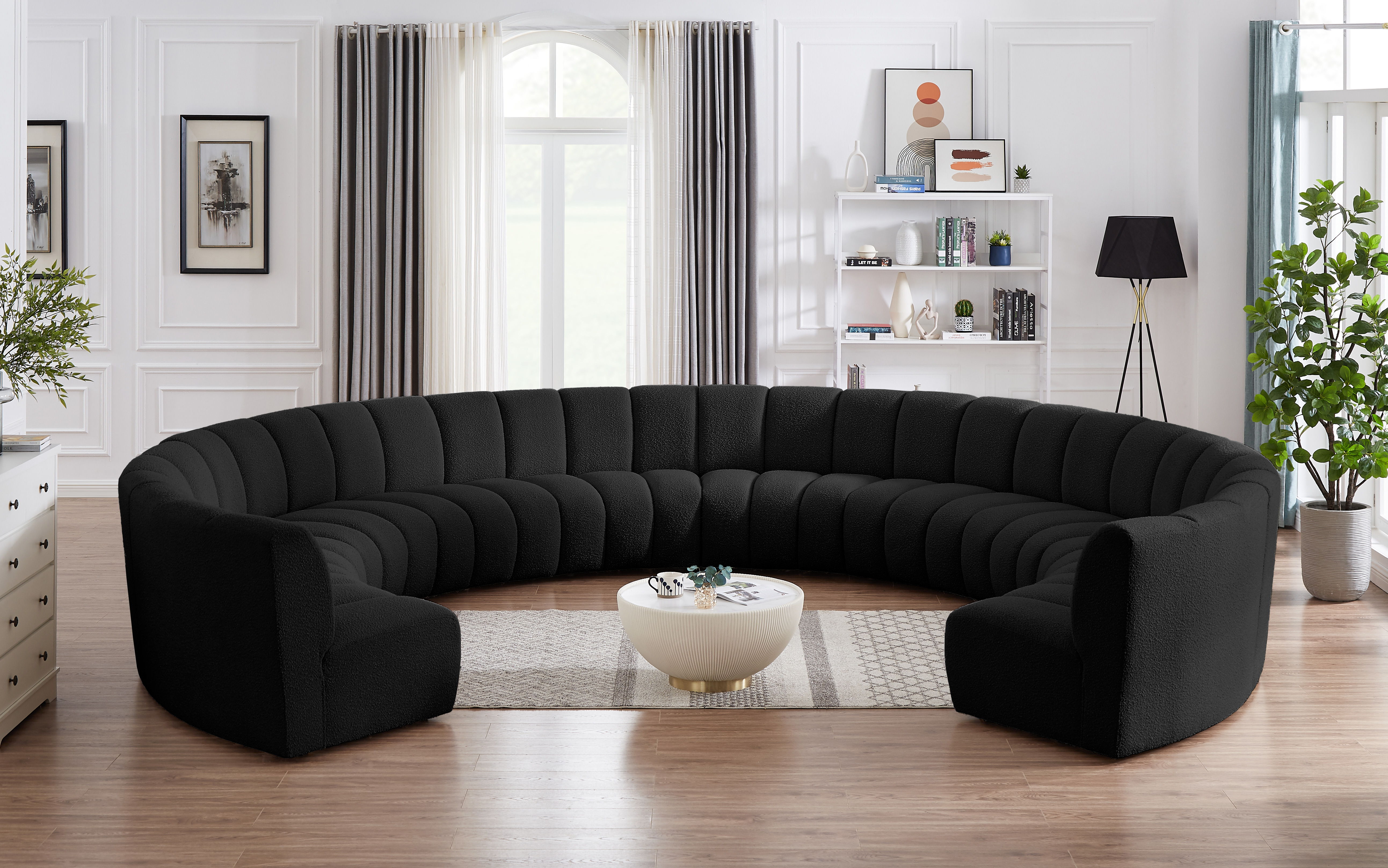 Infinity - 10 Piece Modular Sectional - Black