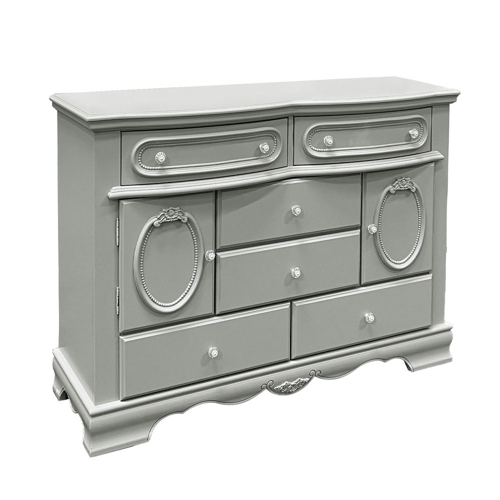 Flora - Dresser - Gray, light gray, view 2