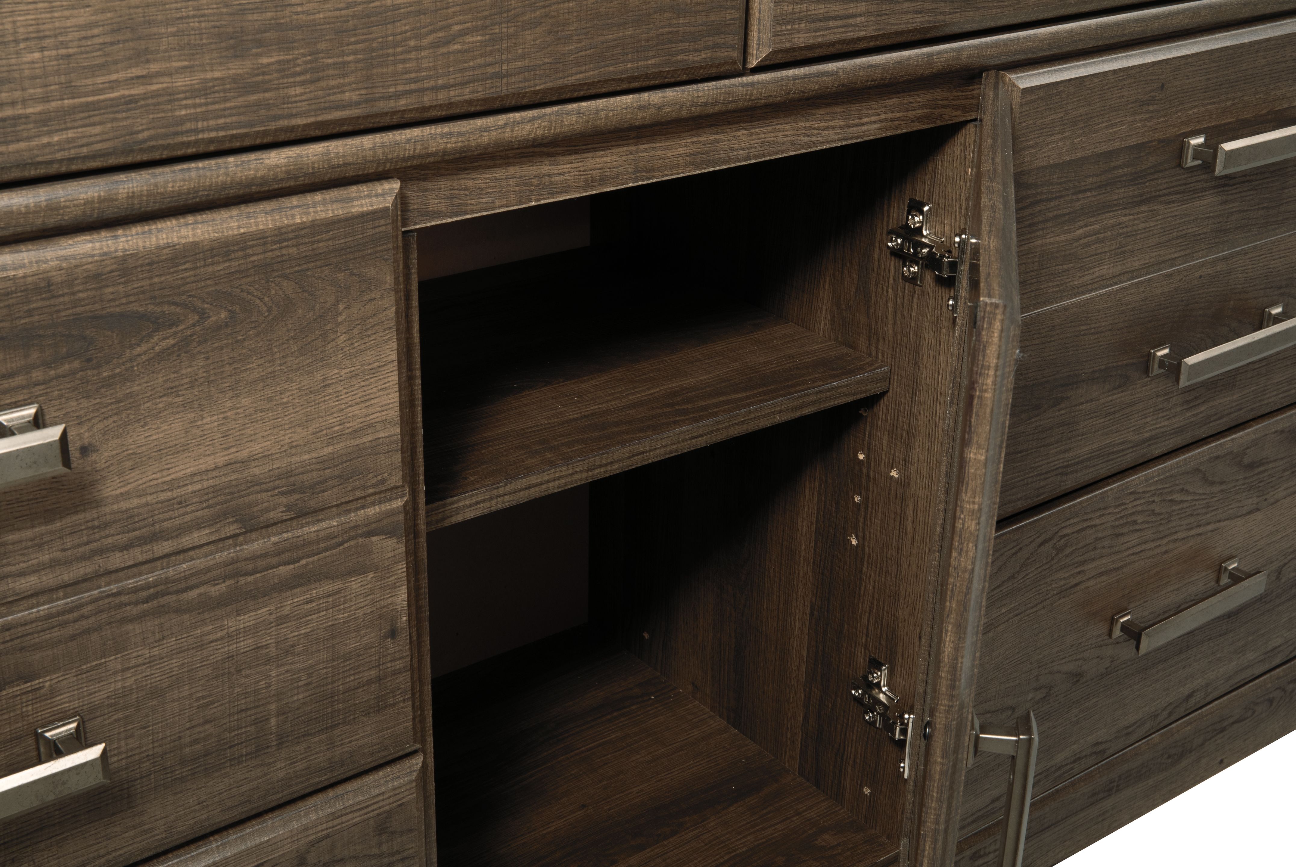 Ashley Furniture Juararo - Six Drawer Dresser - Dark Brown - Image 6