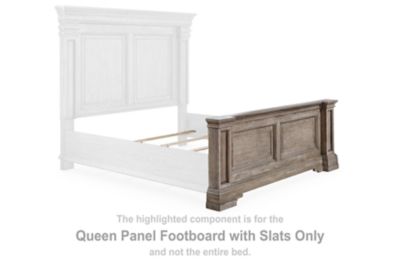 Blairhurst – Queen Panel Footboard With Slats – Light Grayish Brown