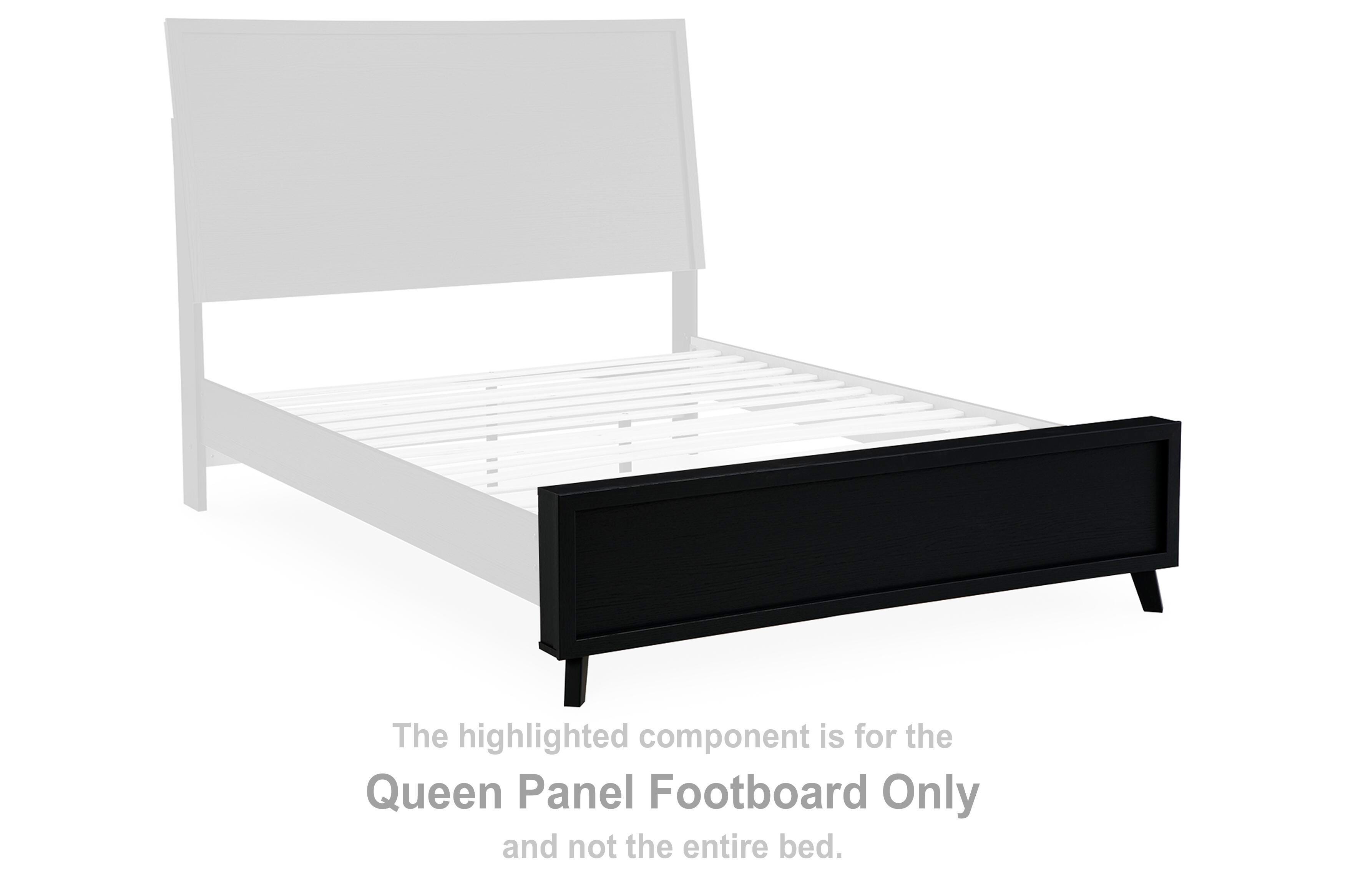 Danziar – Queen Panel Footboard – Black