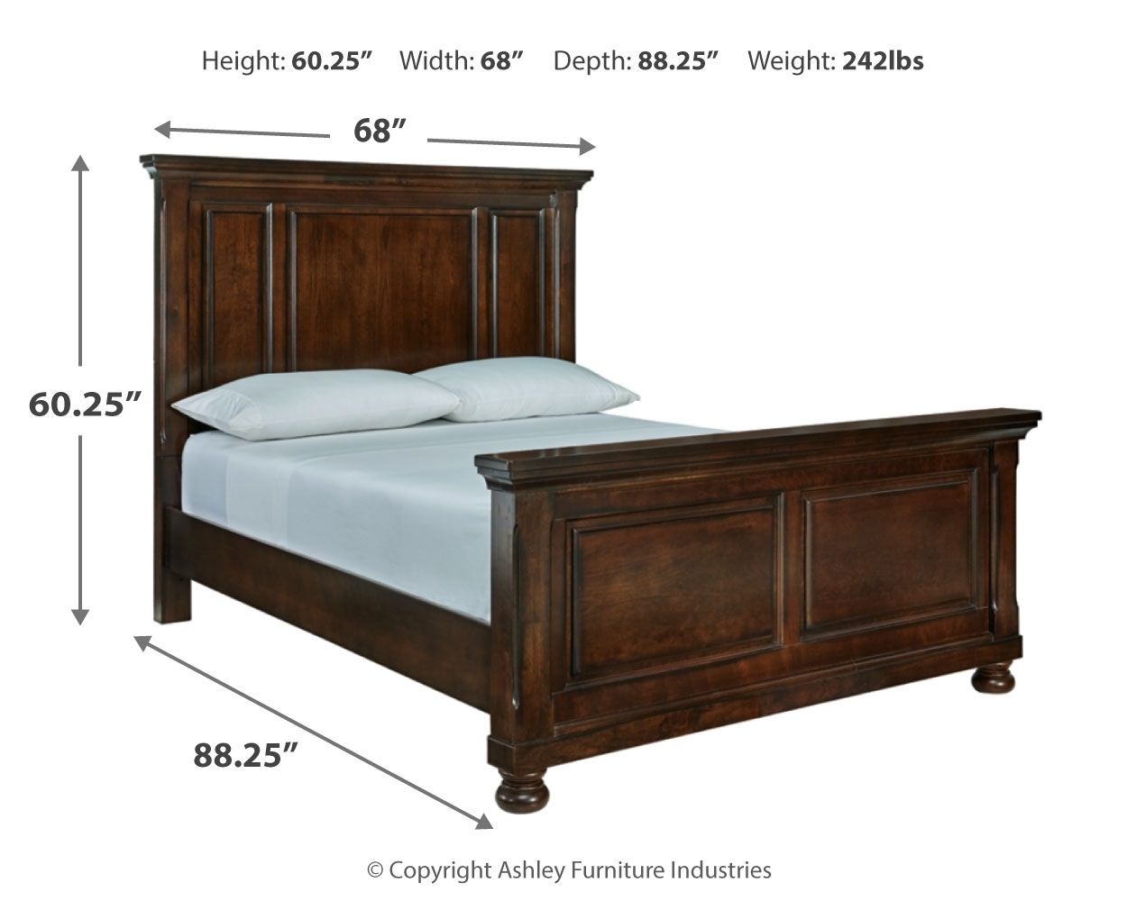Ashley Furniture Porter - Queen Panel Bed - Rustic Brown - Image 6