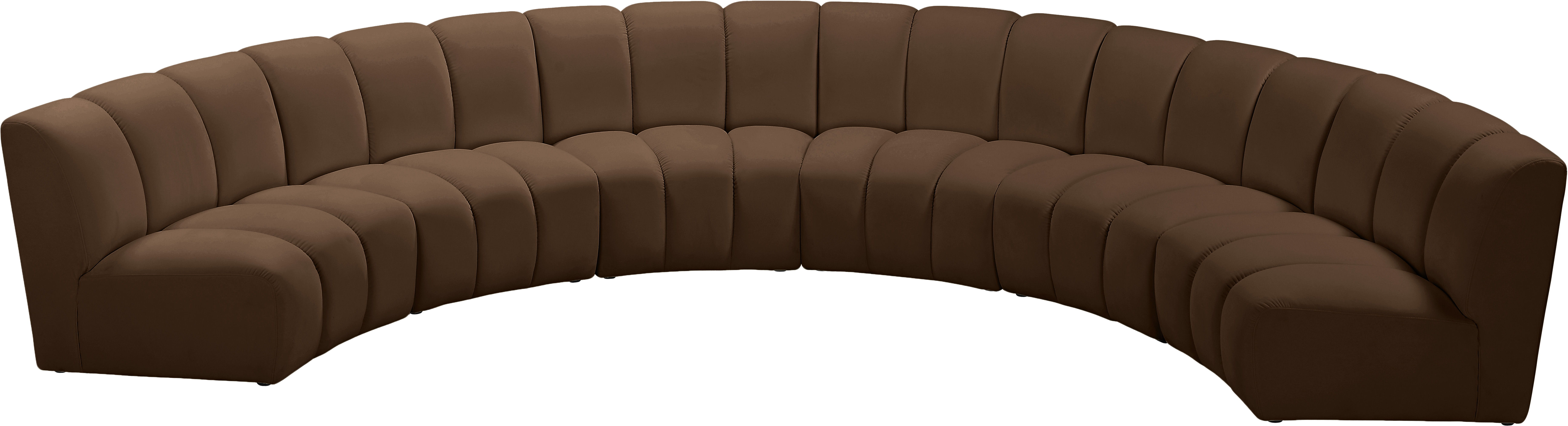 Infinity - 6 Piece Modular Sectional - Brown