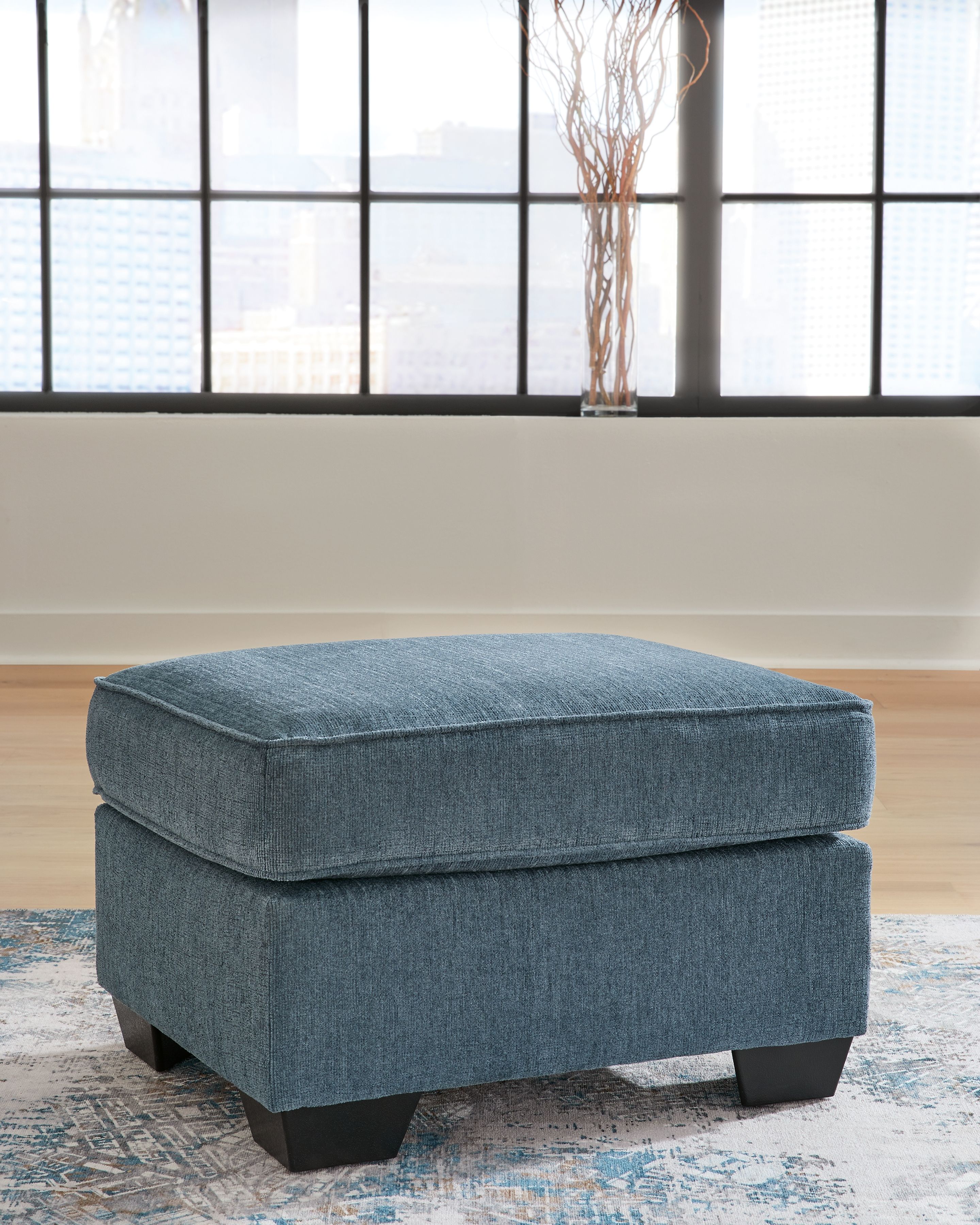 Ashley Furniture Cashton - 2 Pc. - Chair, Ottoman - Blue - Image 7