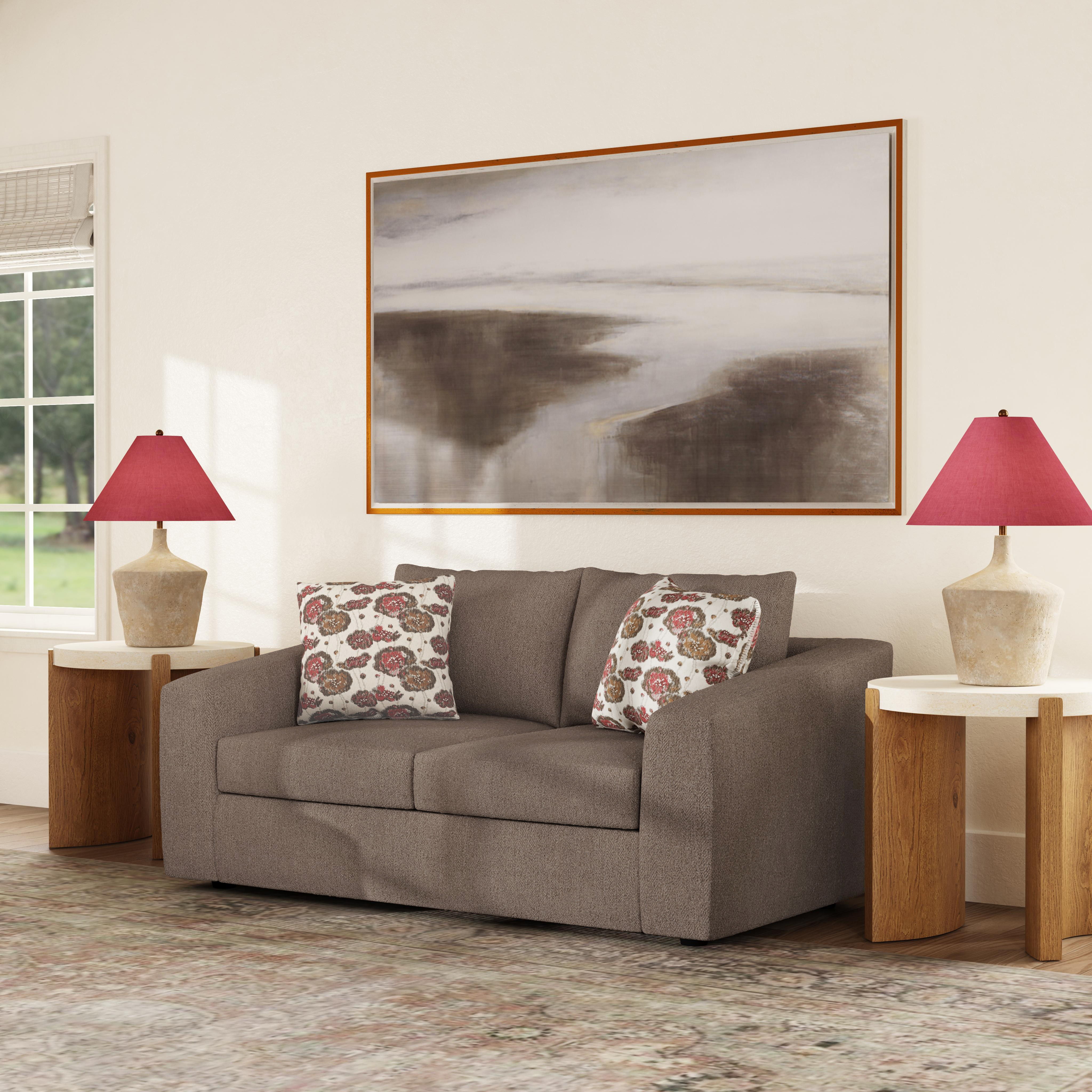 Chevy - Fabric Loveseat - Brown, light brown, view 8
