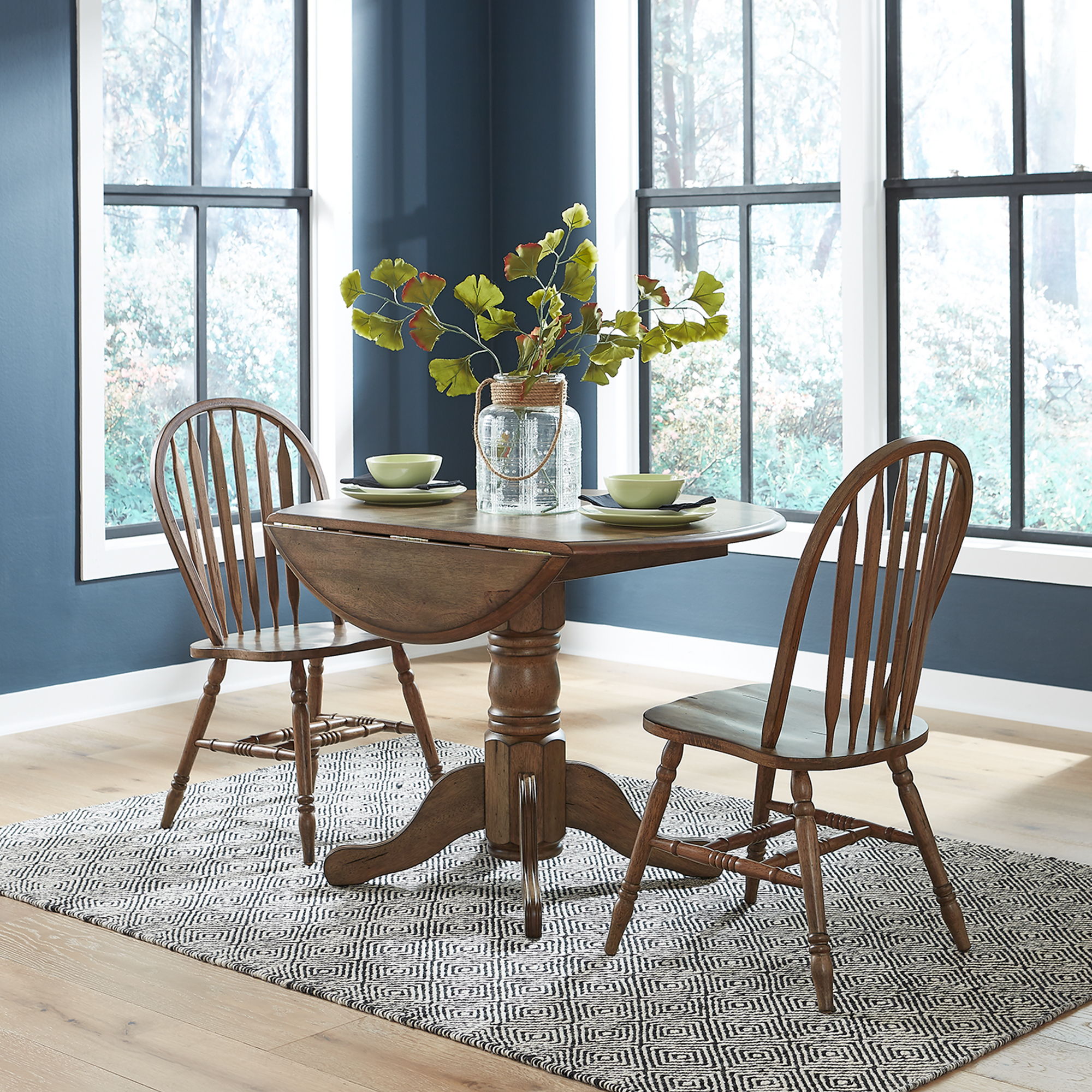Liberty Furniture Carolina Crossing - 3 Piece Drop Leaf Set - Brown