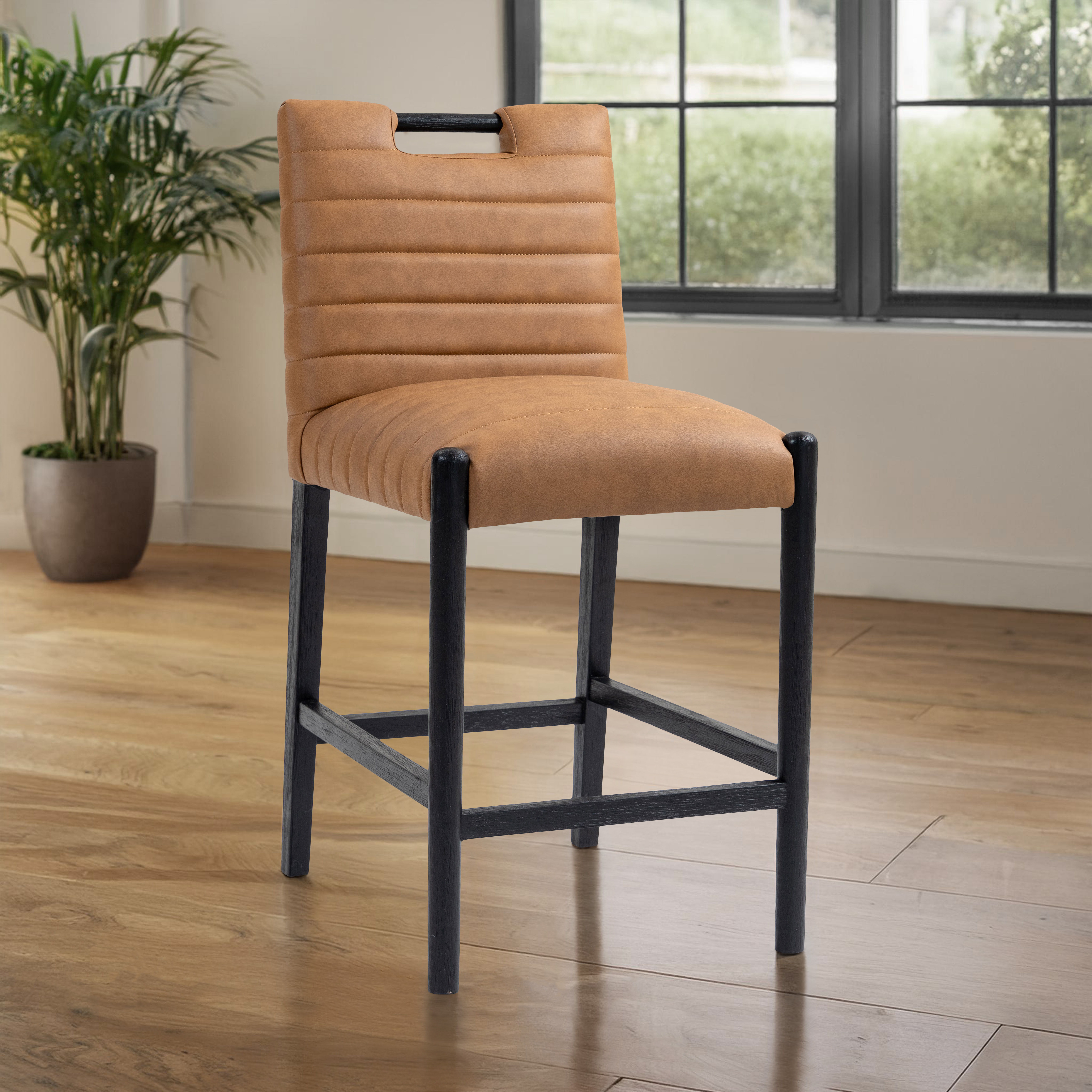 Aimee - Counter Stool - Cognac