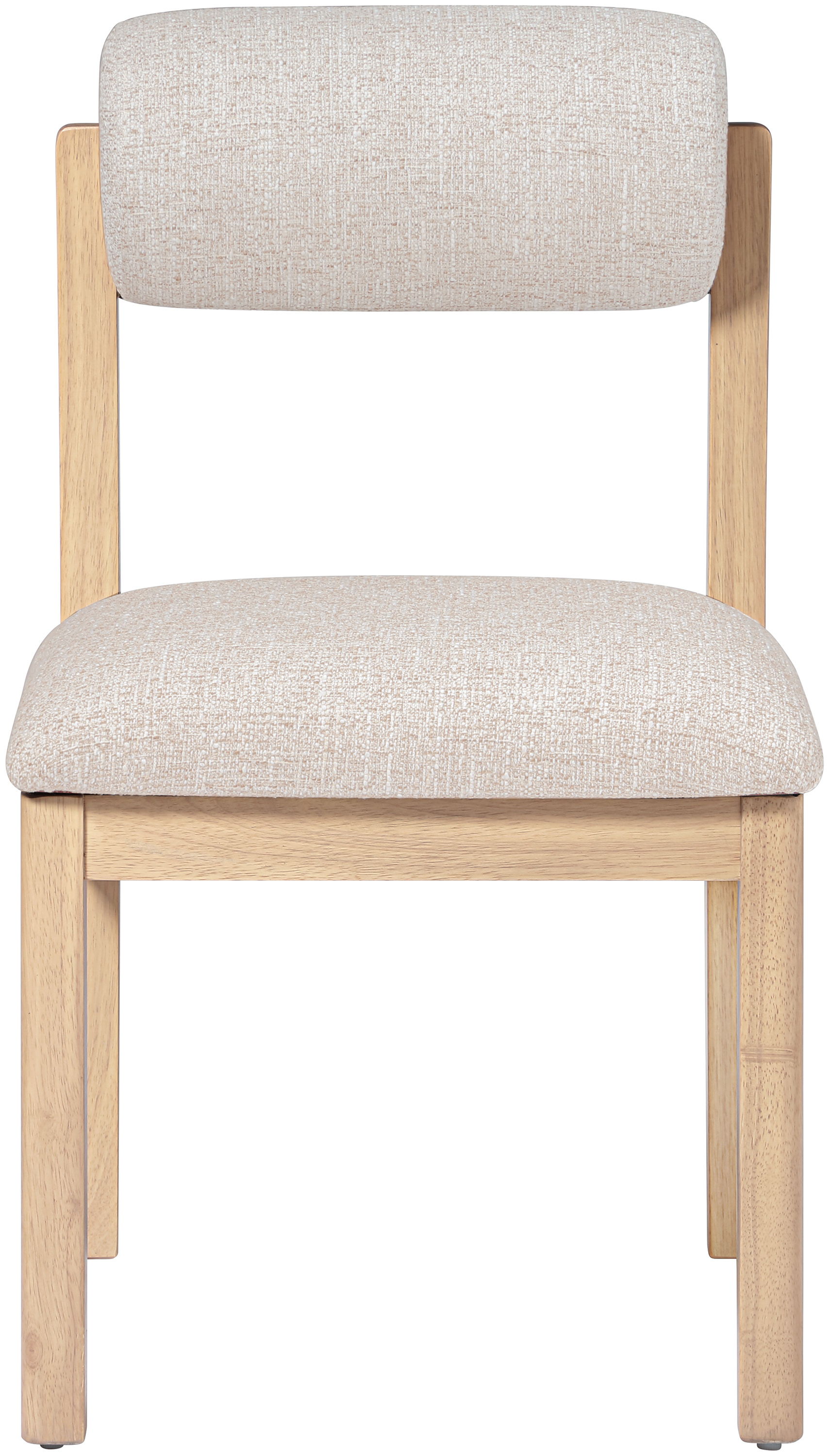 Roundhill - Linen Textured Fabric Upholstered Dining Chair (Set of 2) - Beige