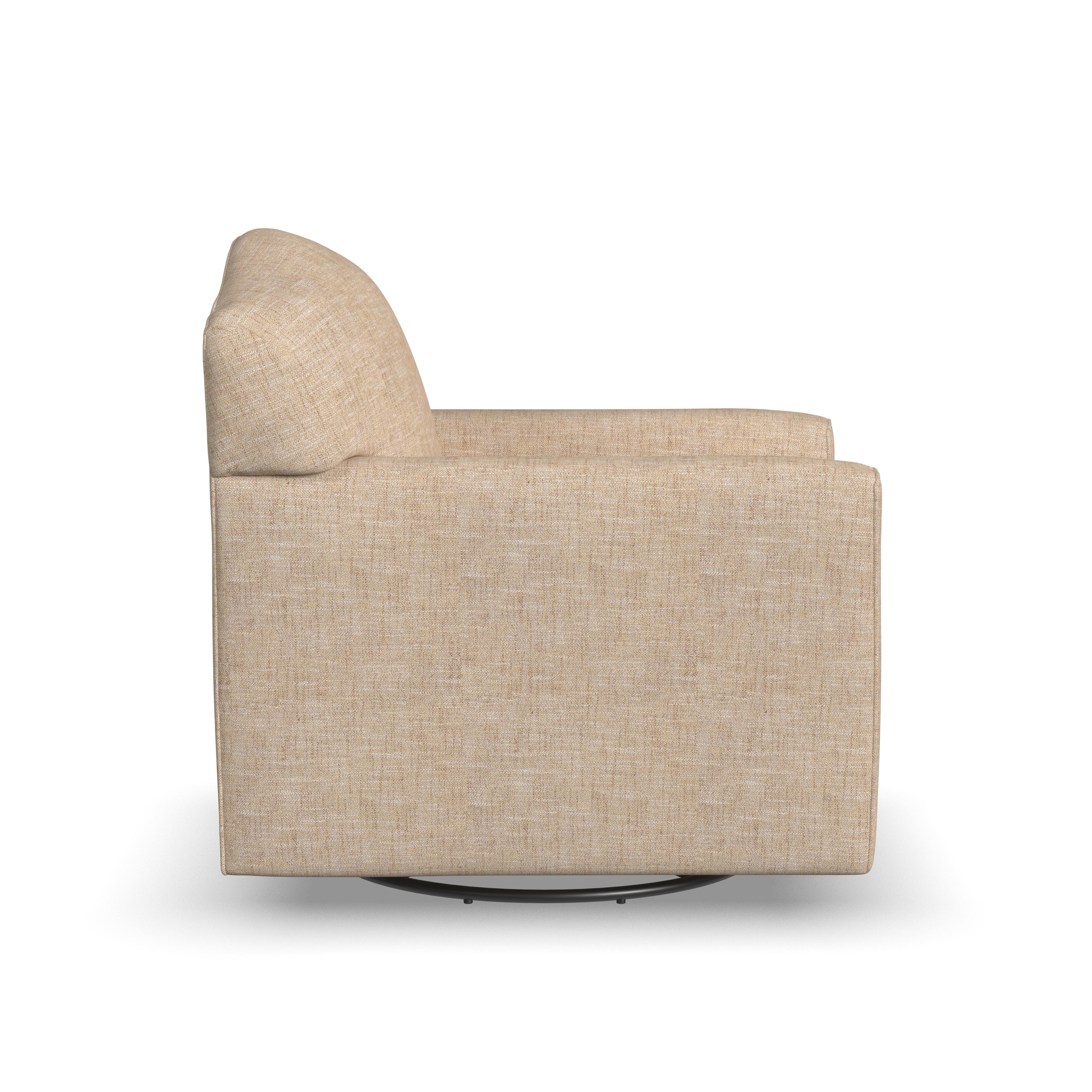 Aggie - Fabric Swivel Chair, beige, view 3