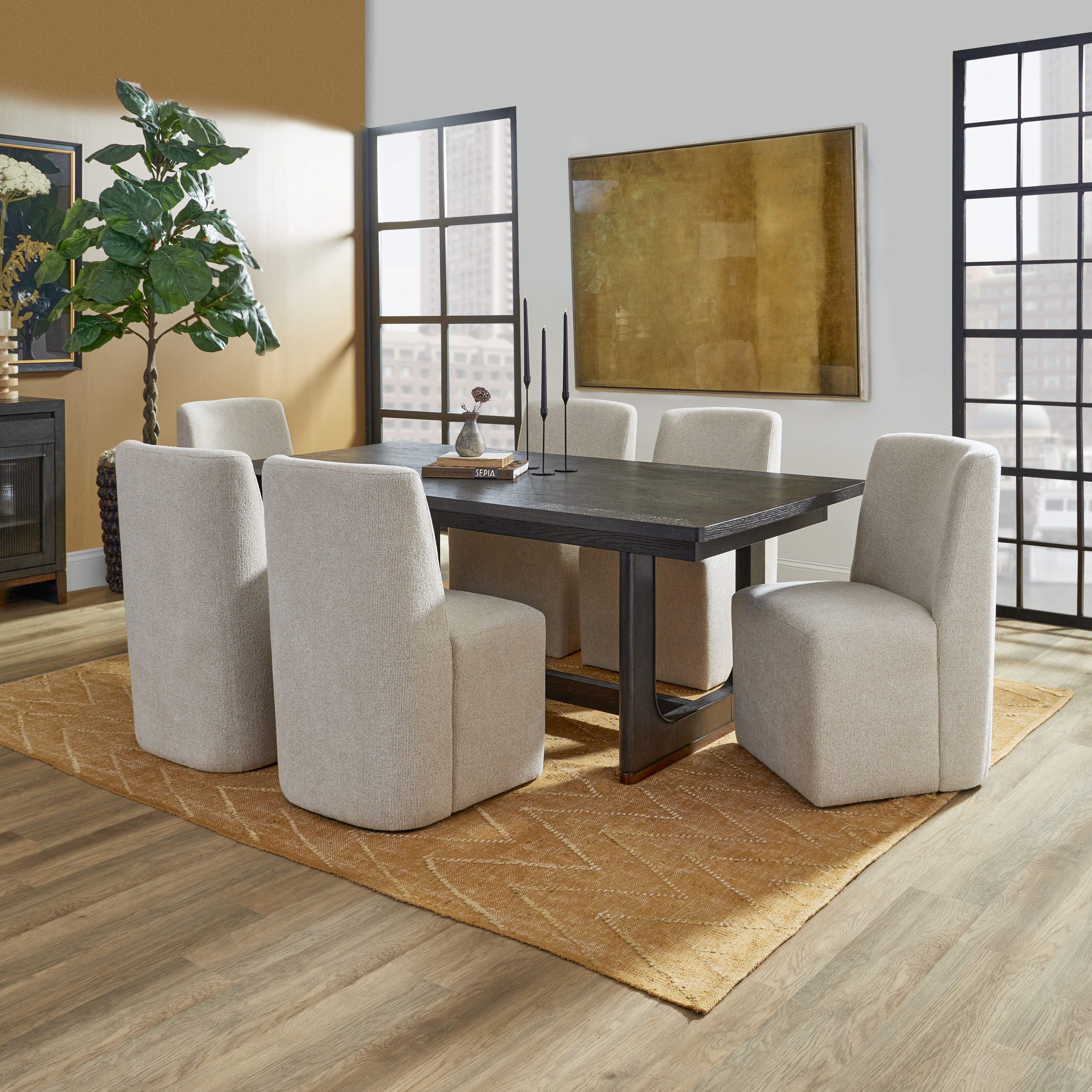 Waterfall - Upholstered Dining Chair (Set of 2) - Beige, beige, view 5