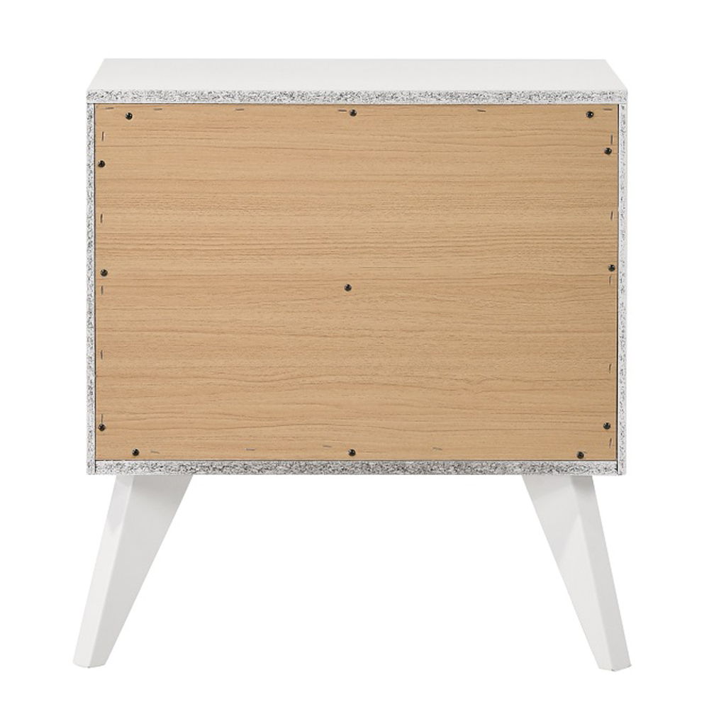 Cerys - Nightstand - White, white, view 2