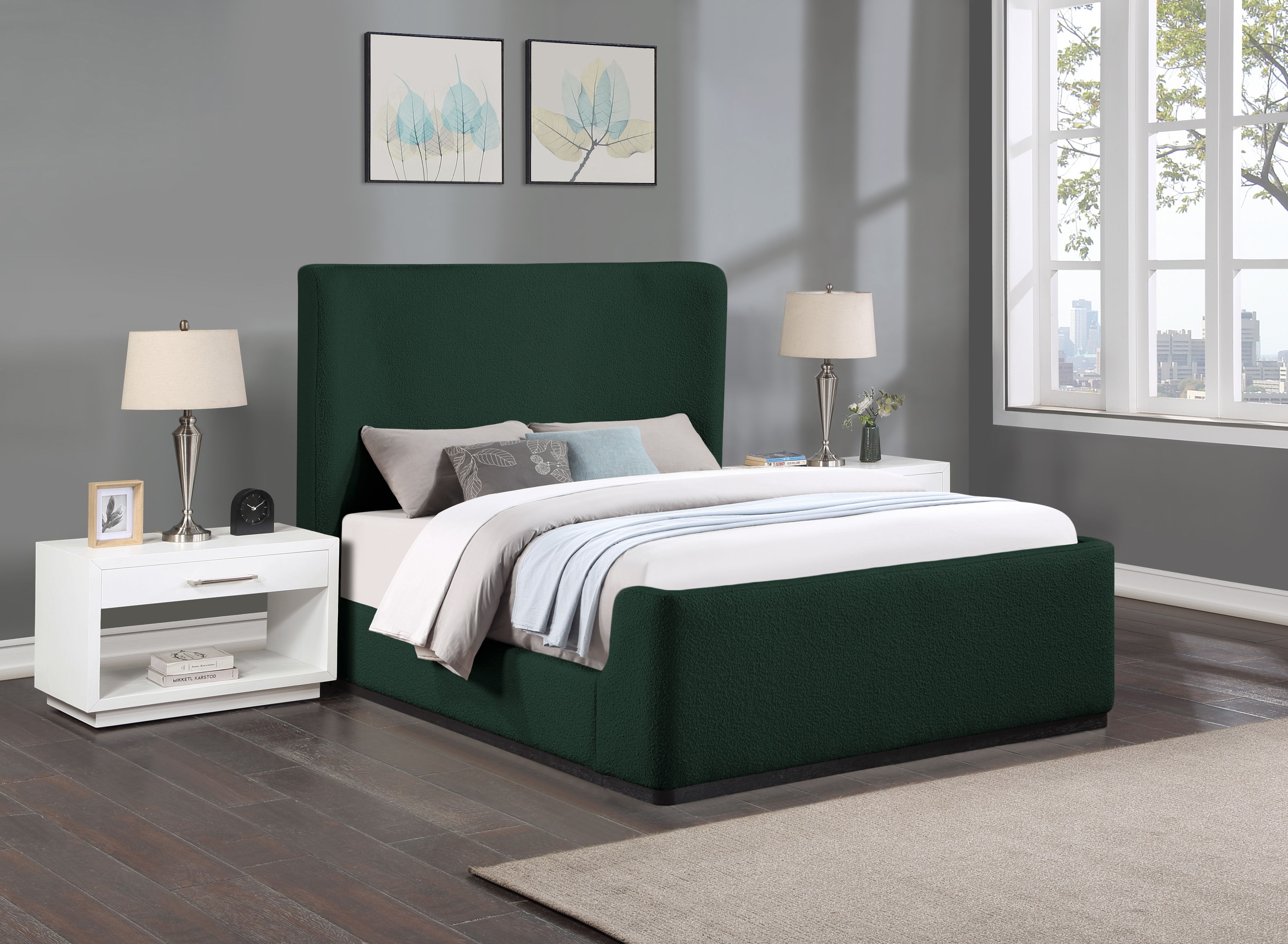 Oliver - King Bed - Green