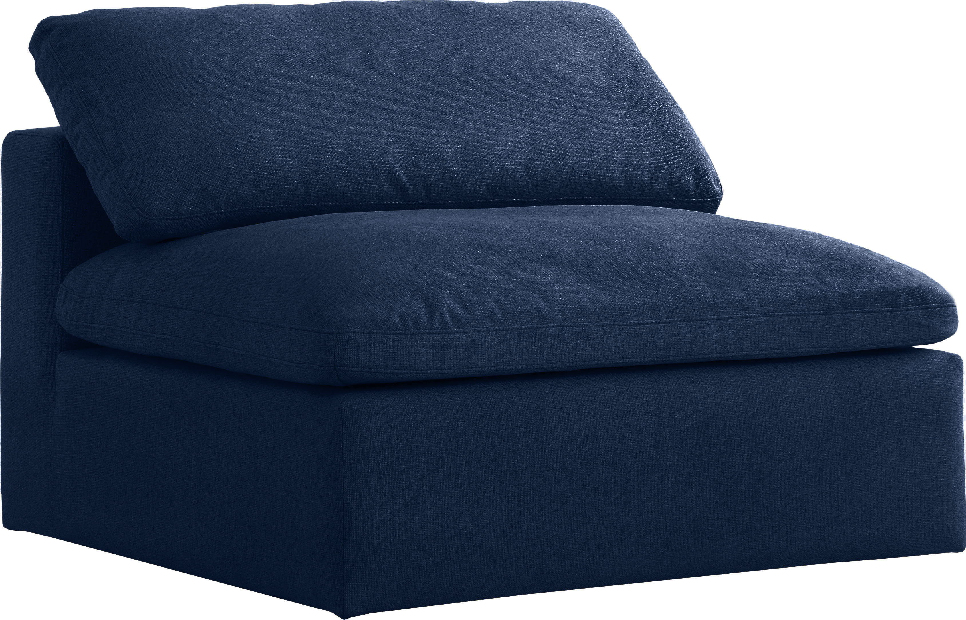 Serene - Modular Armless Chair - Navy