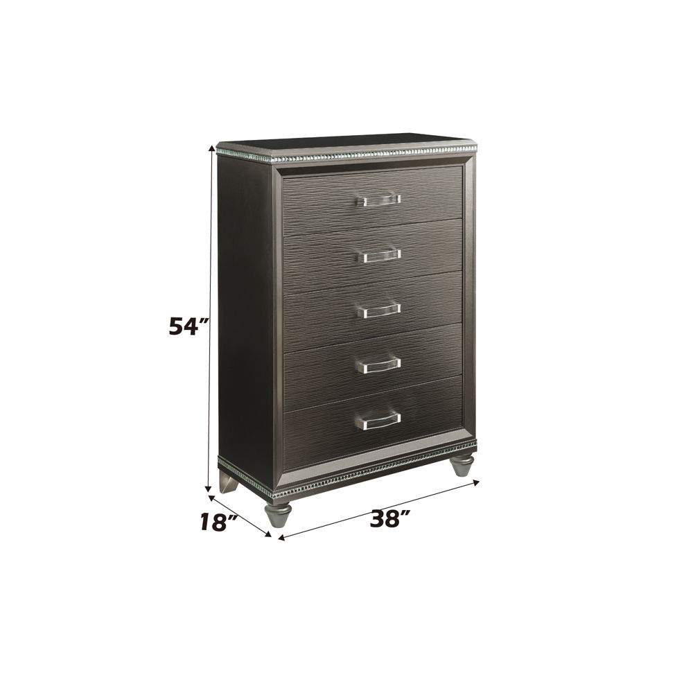 Sadie - Chest - Dark Champagne, dark brown, view 2