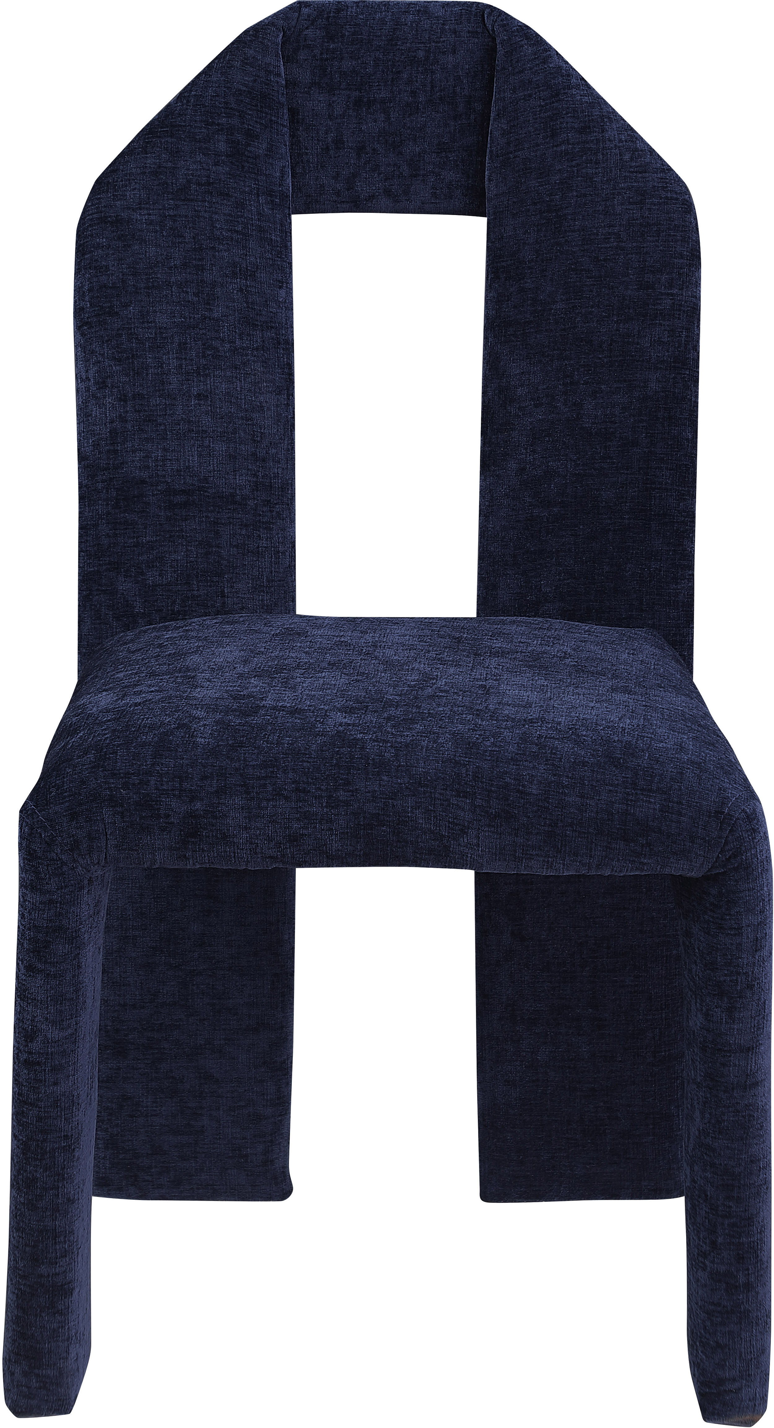 Bennett - Chenille Dining Chair (Set of 2) - Navy