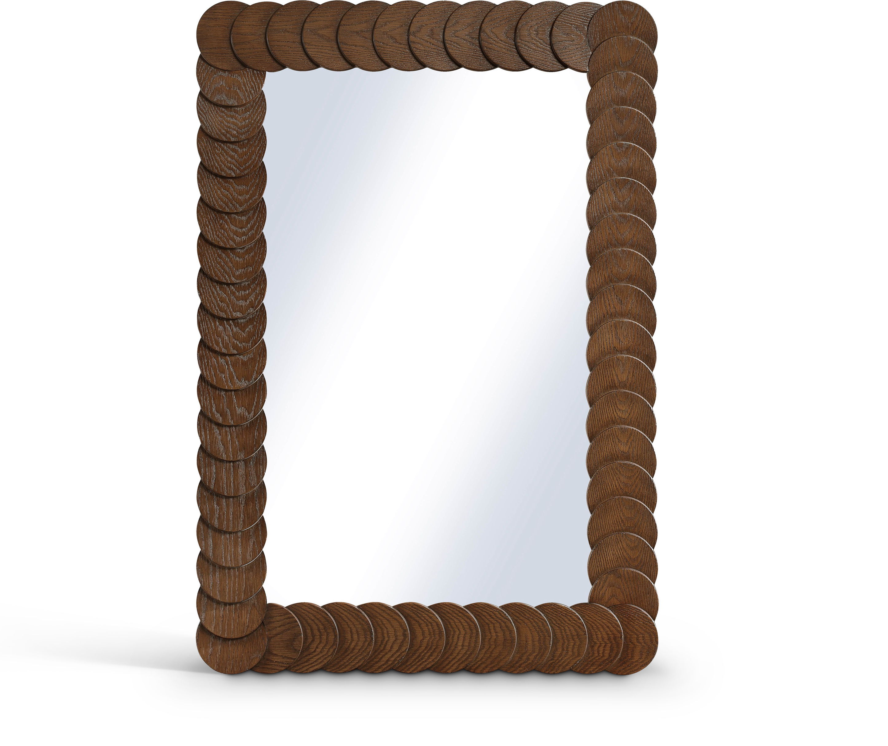 Revolve - Wood Mirror - Brown