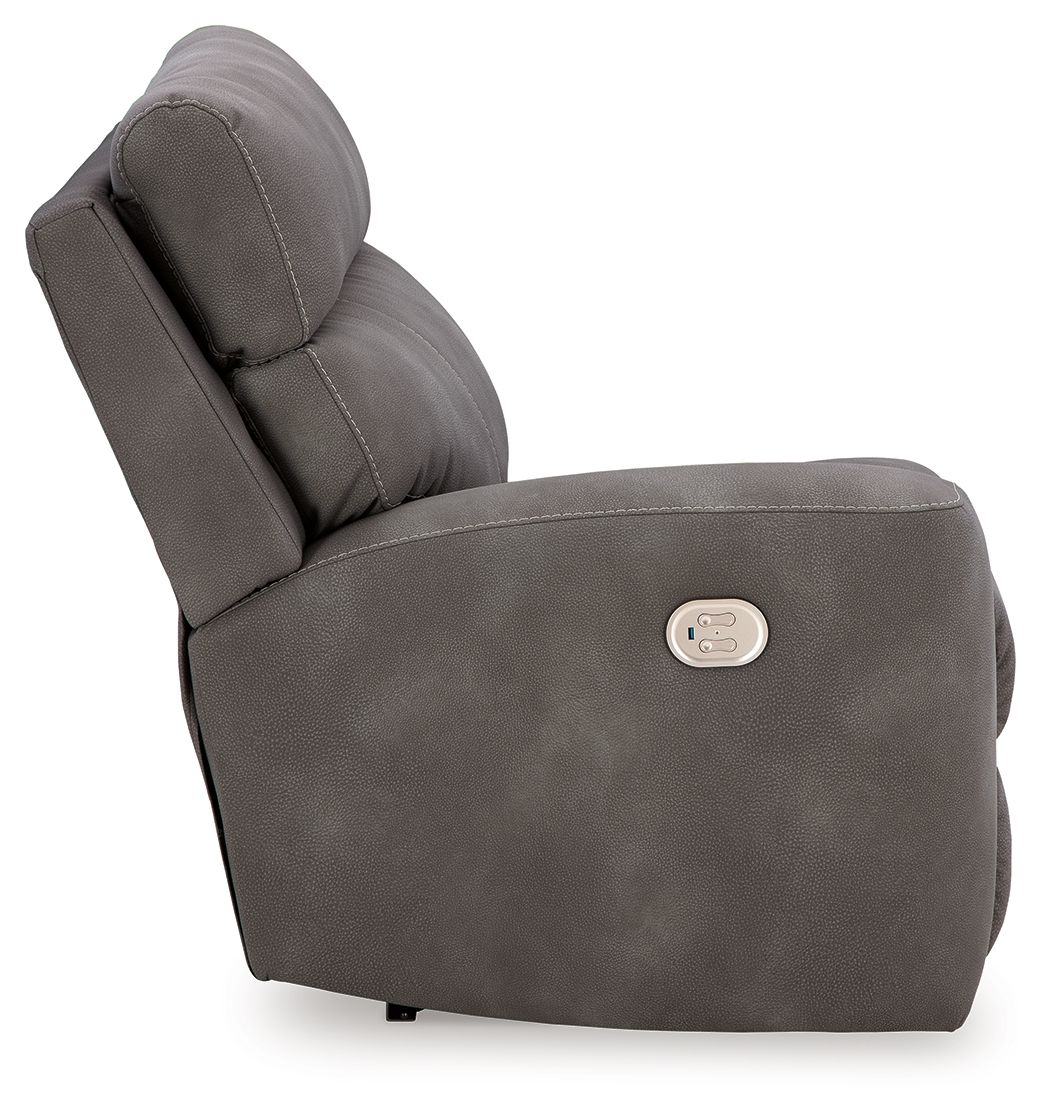 Ashley Furniture Next-Gen Durapella - 4-Piece Power Reclining Sectional - Slate - Image 6