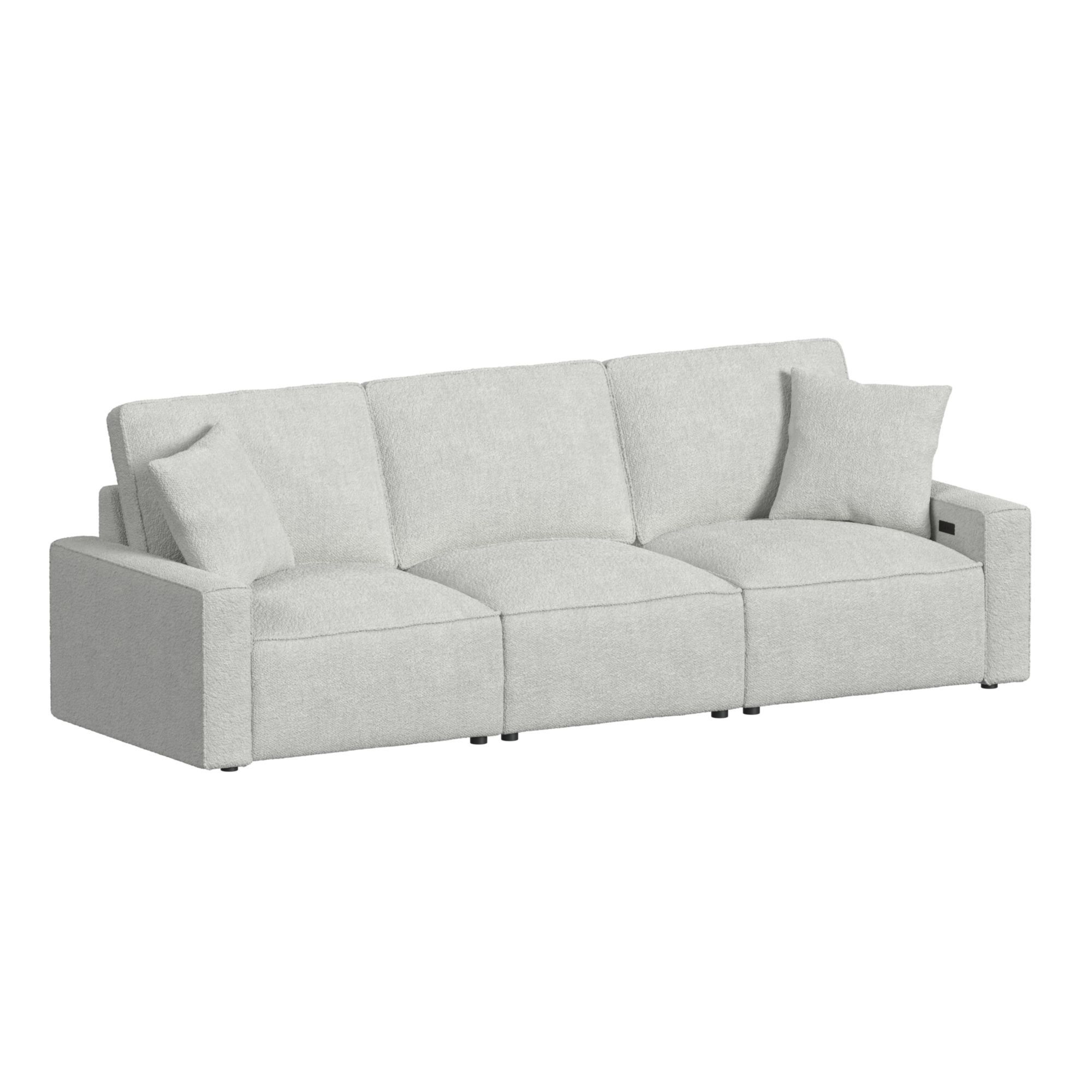 Normandy - 3 Piece Power Motion Sectional Set - Culp Bloke Cotton