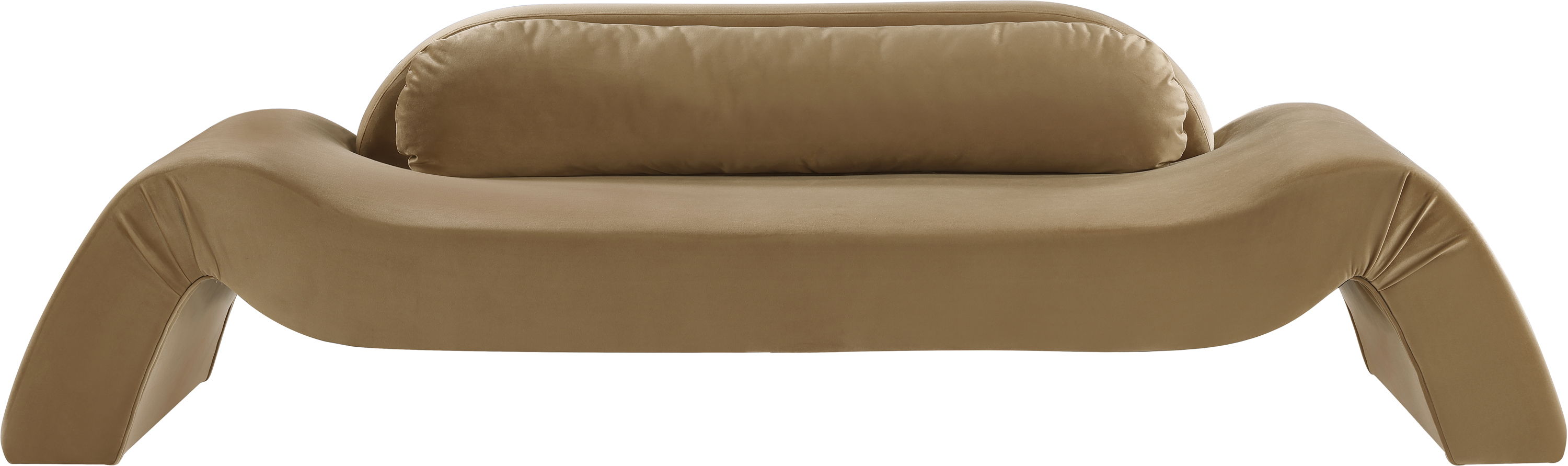 Austin - Velvet Sofa - Saddle