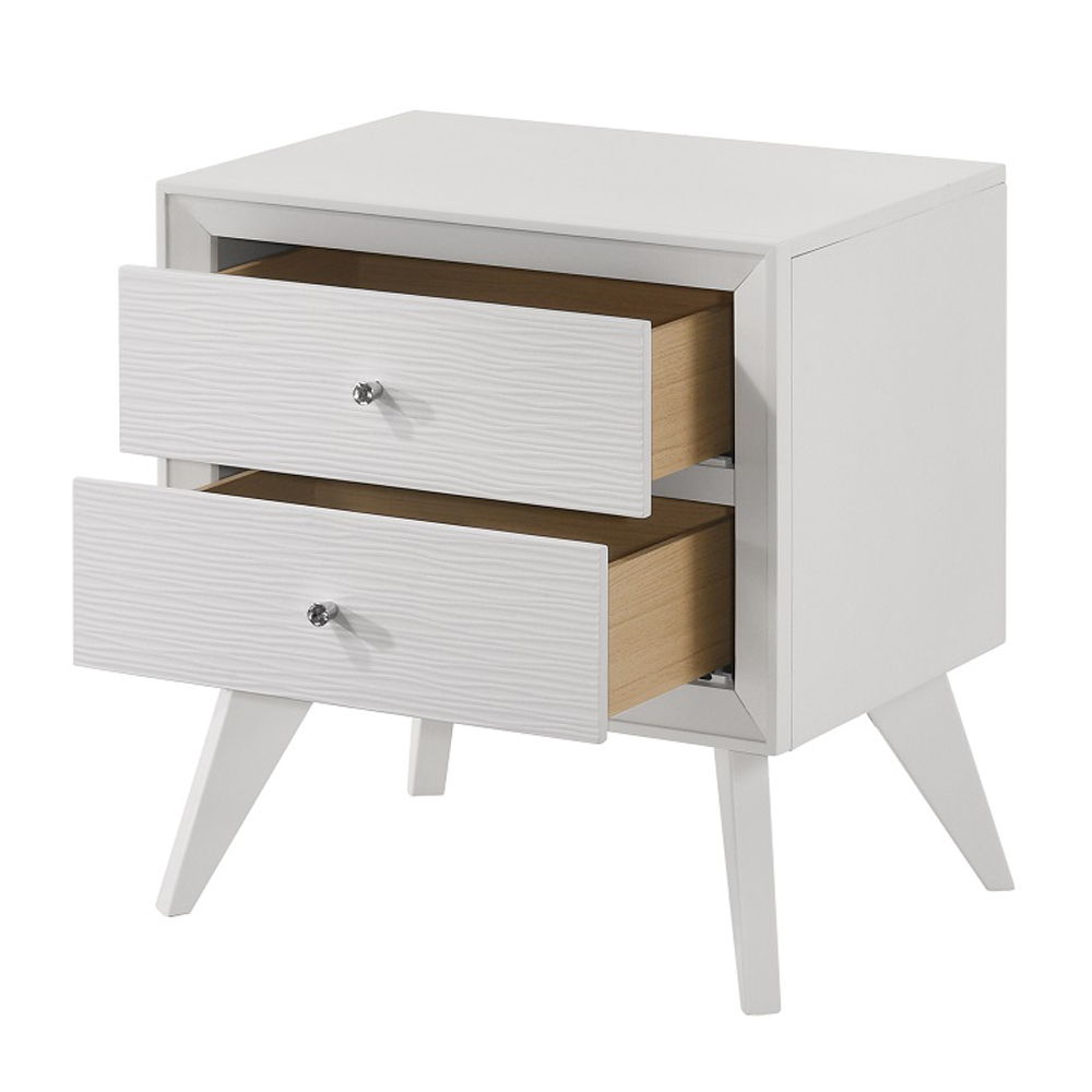 Cerys - Nightstand - White, white, view 3