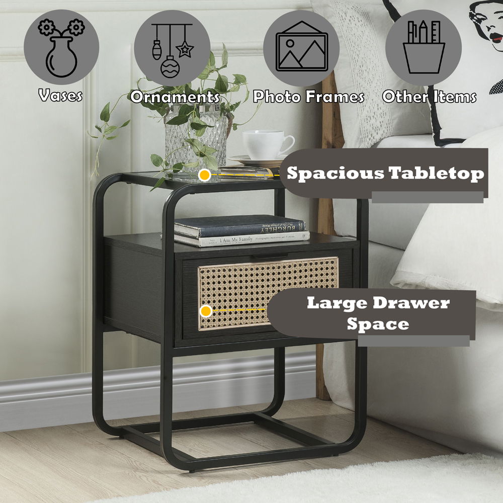 Colson - Accent Table - Black, black
