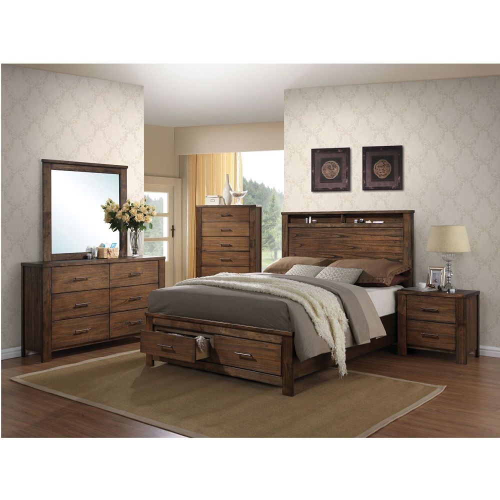 Merrilee - Mirror - Oak, light brown, view 6