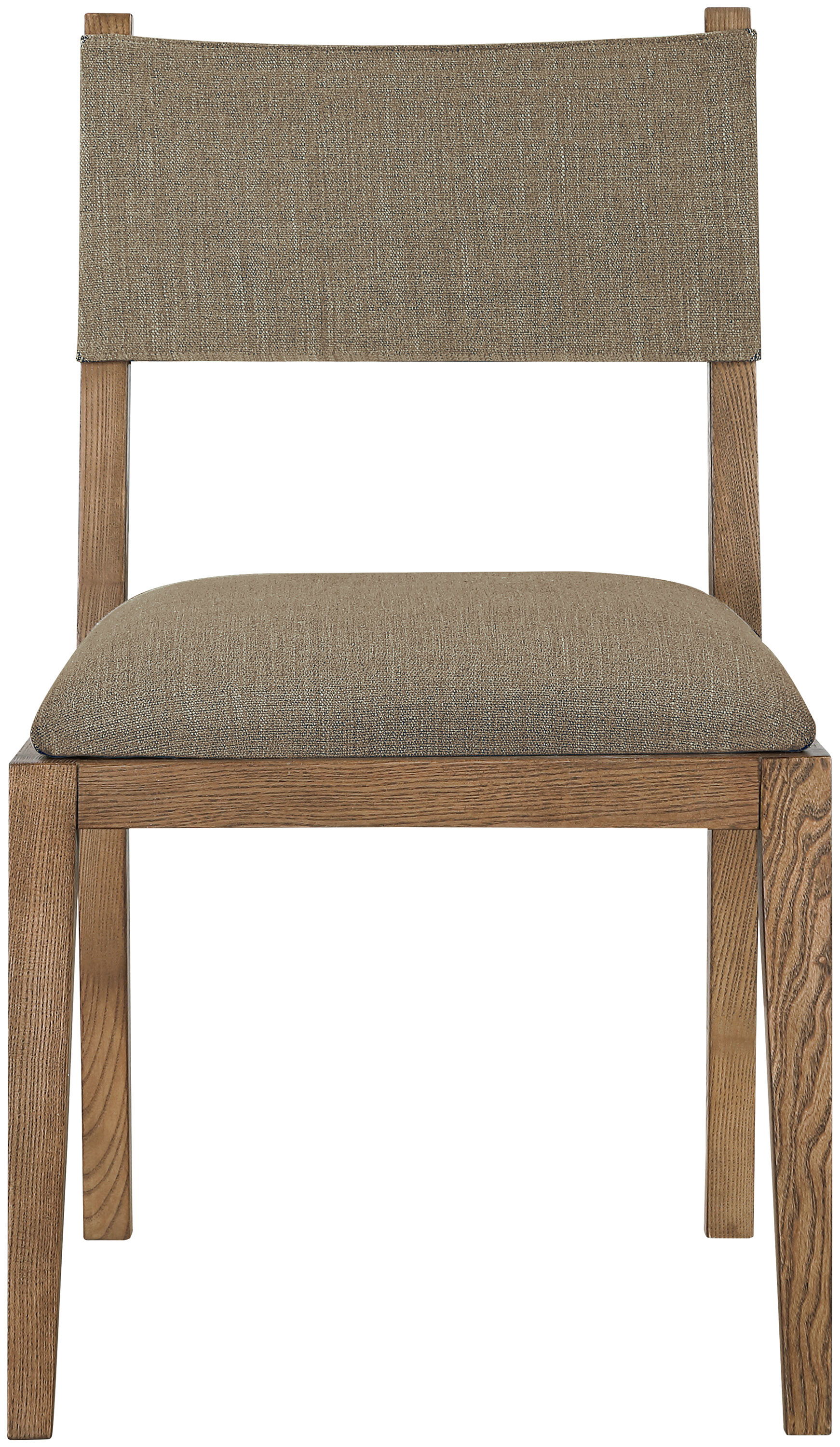 Avon - Linen Textured Performance Fabric Dining Side Chair (Set of 2) - Brown