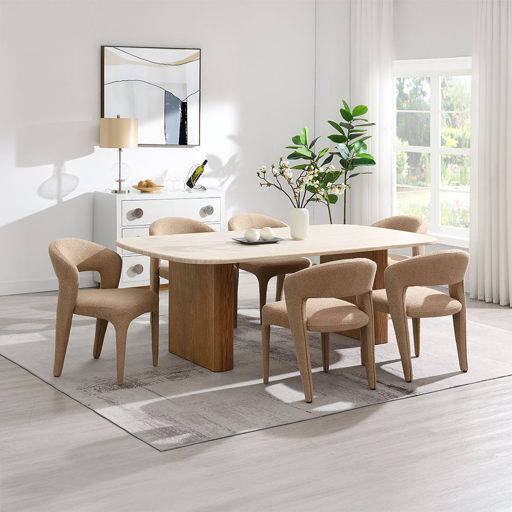 Lidi - Dining Table - Brown / Natural, light brown, view 7