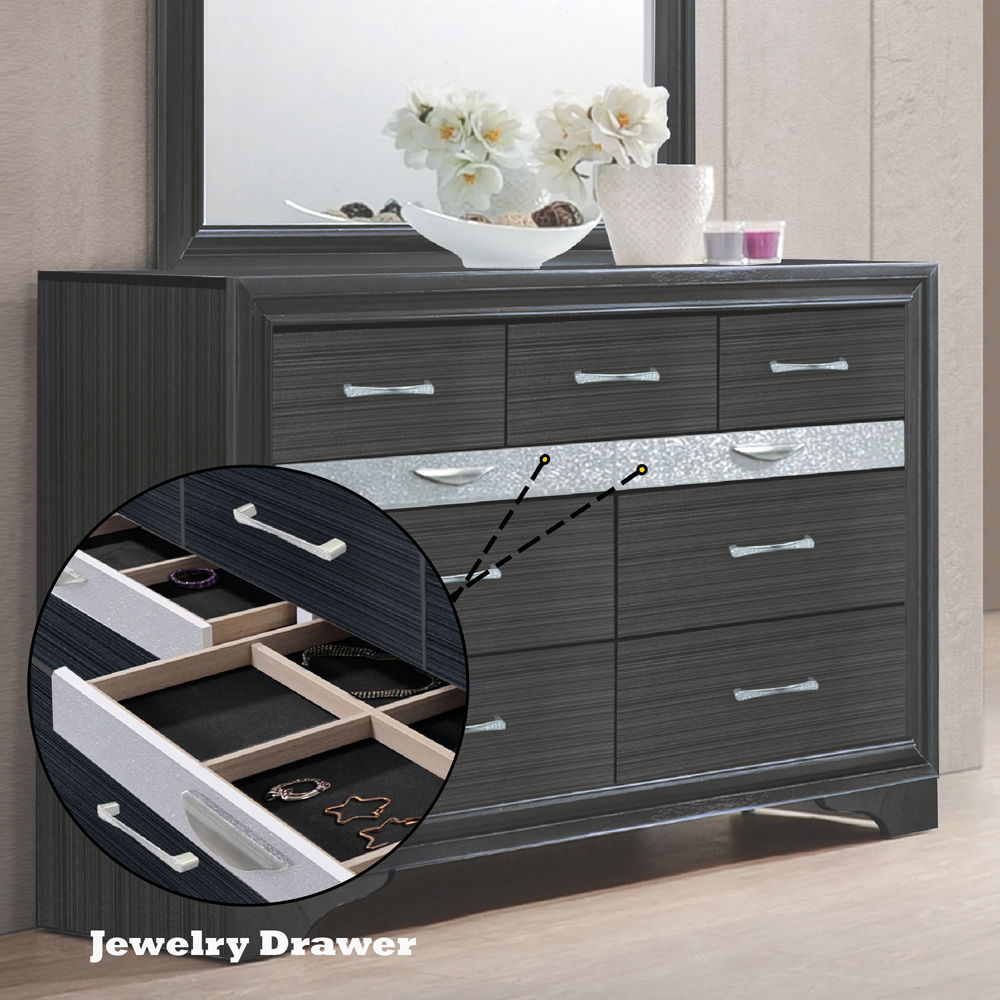 Naima - Dresser - Black, black, view 8