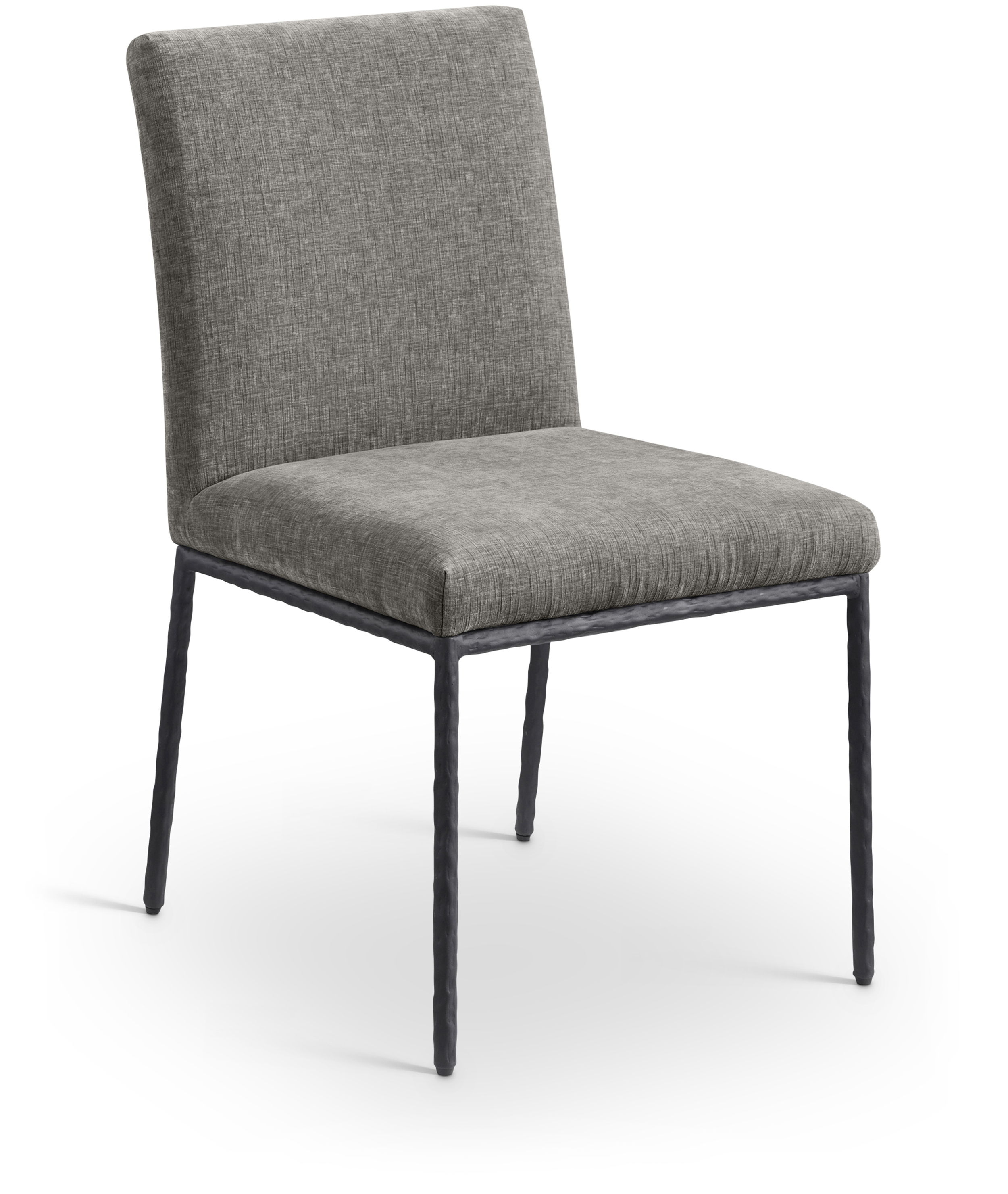 Reeves - Chenille Fabric Dining Side Chair (Set of 2) - Gray