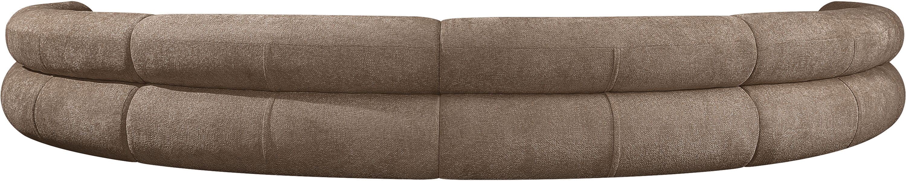 Bale - 202" Chenille Fabric Upholstered 6 Piece Modular Sectional - Brown