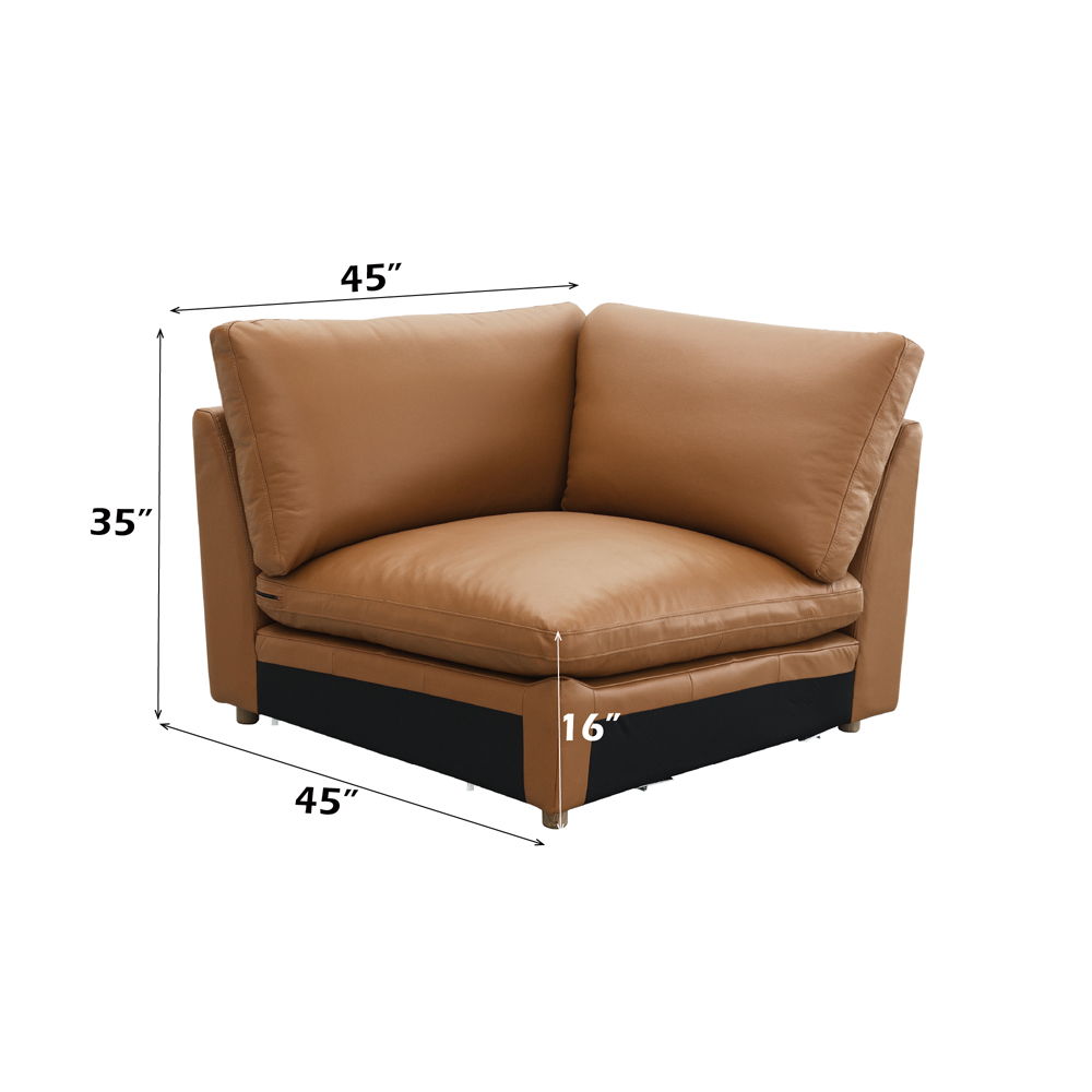 Brighton - Modular Wedge - Brown Top Grain Leather, light brown, view 7