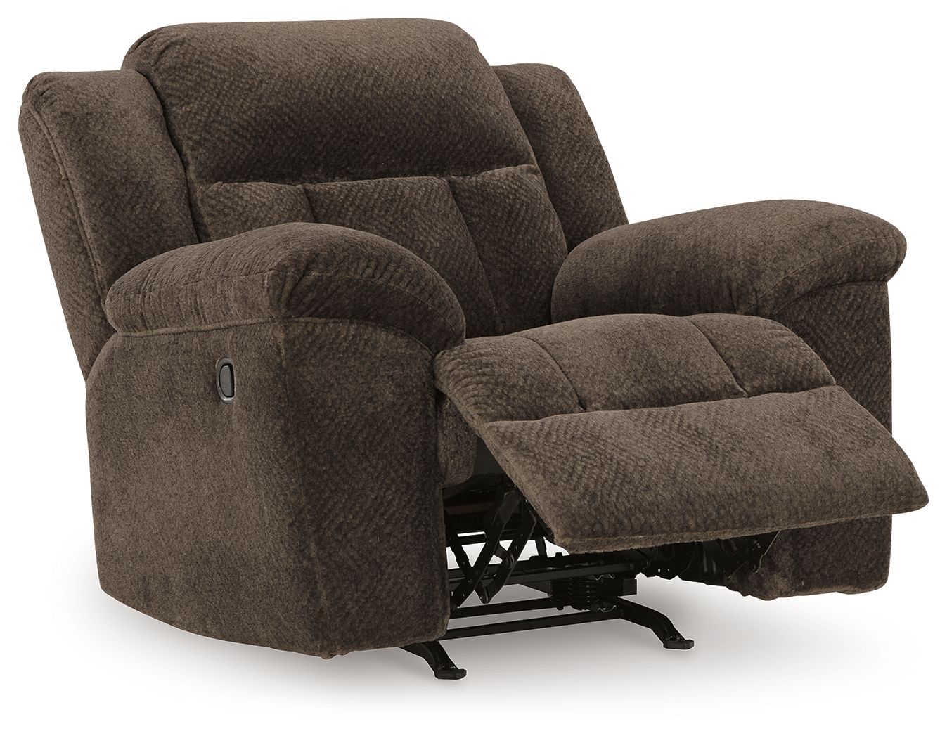 Ashley Furniture Frohn - 3 Pc. - Reclining Sofa, Reclining Loveseat With Console, Rocker Recliner - Chocolate - Image 13