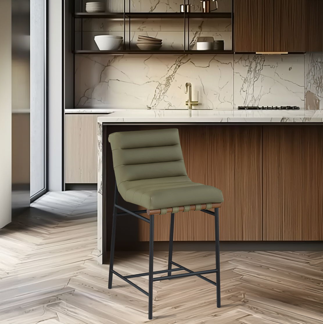 Burke - Counter Stool - Green