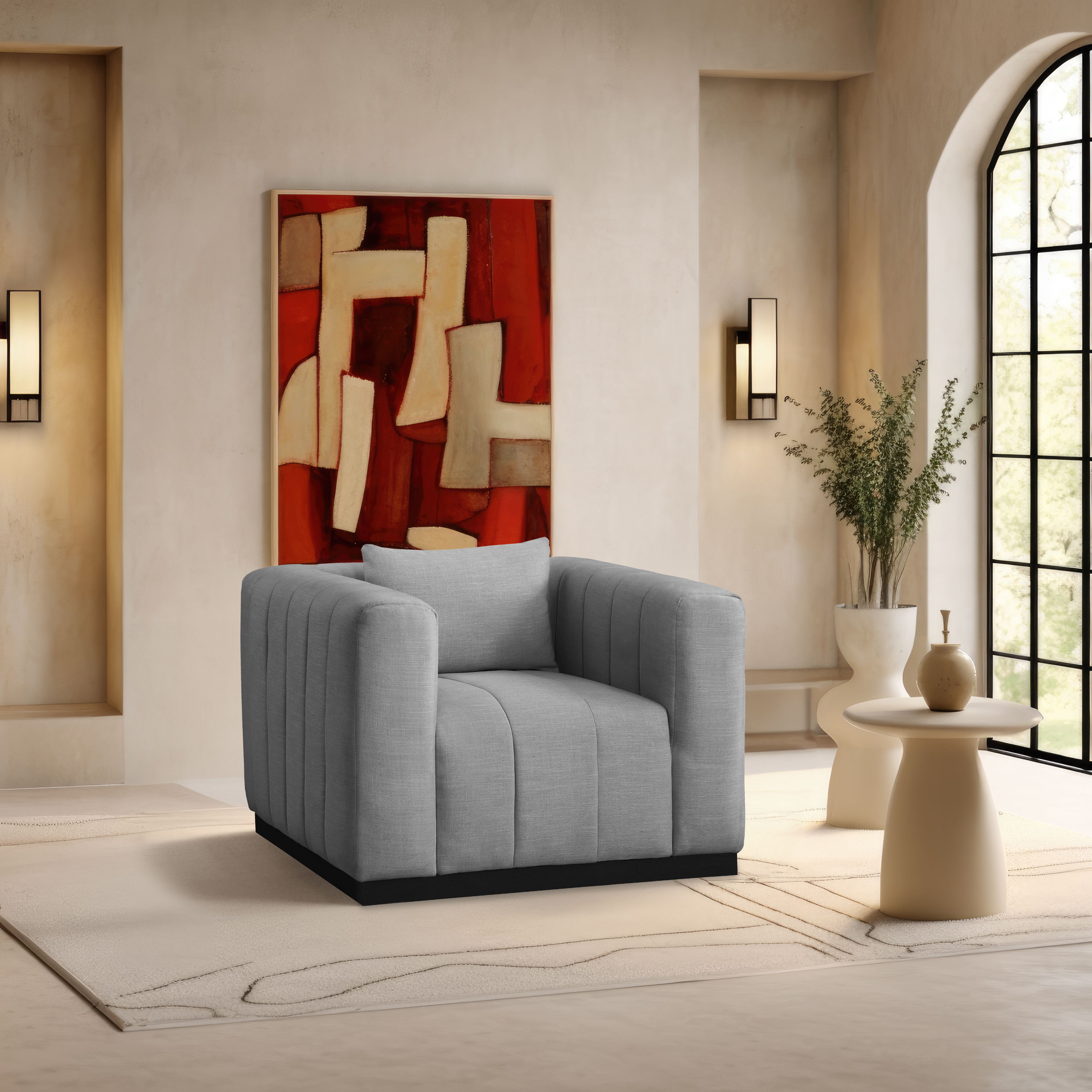Lucia - Chair - Gray