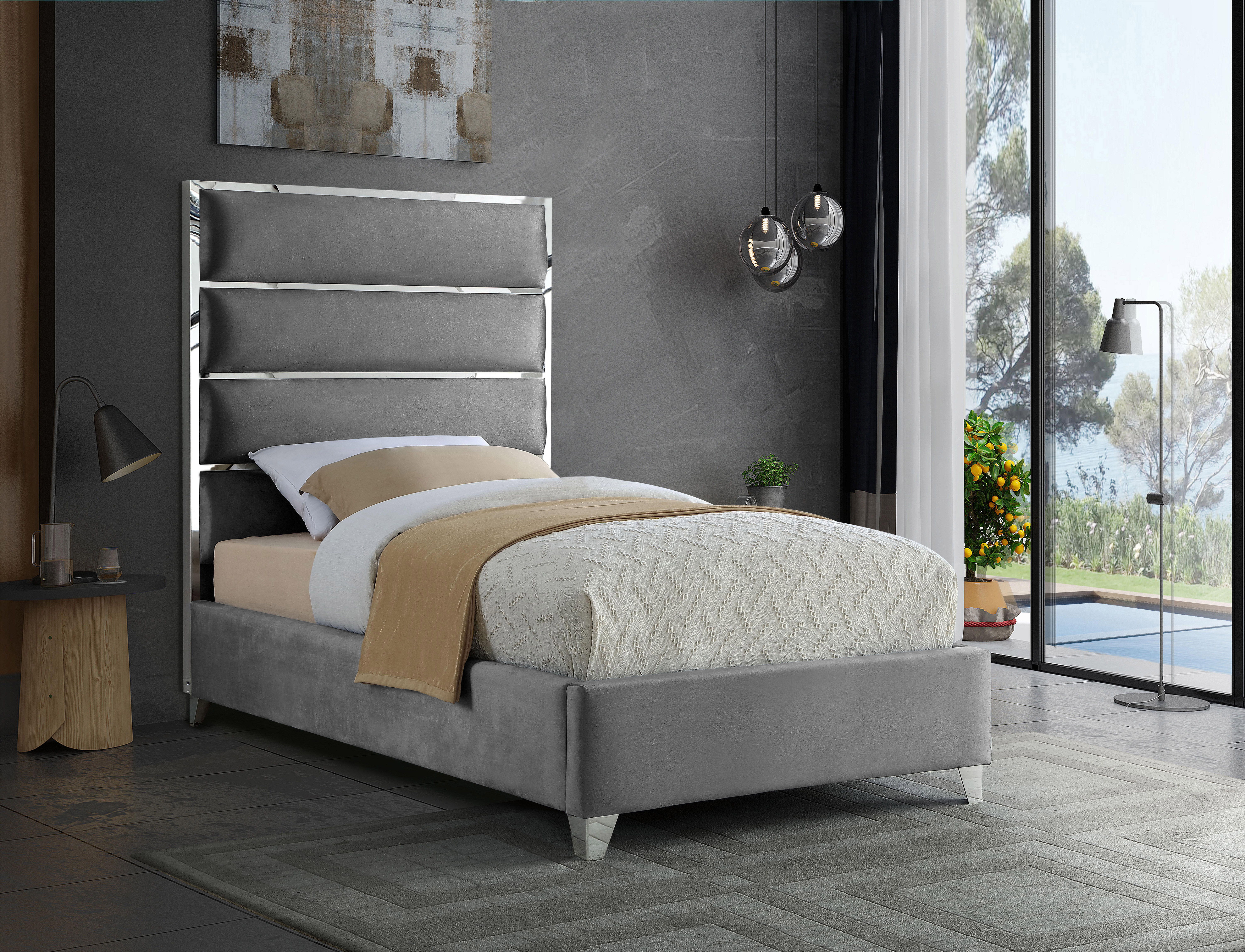 Zuma - Twin Bed - Gray