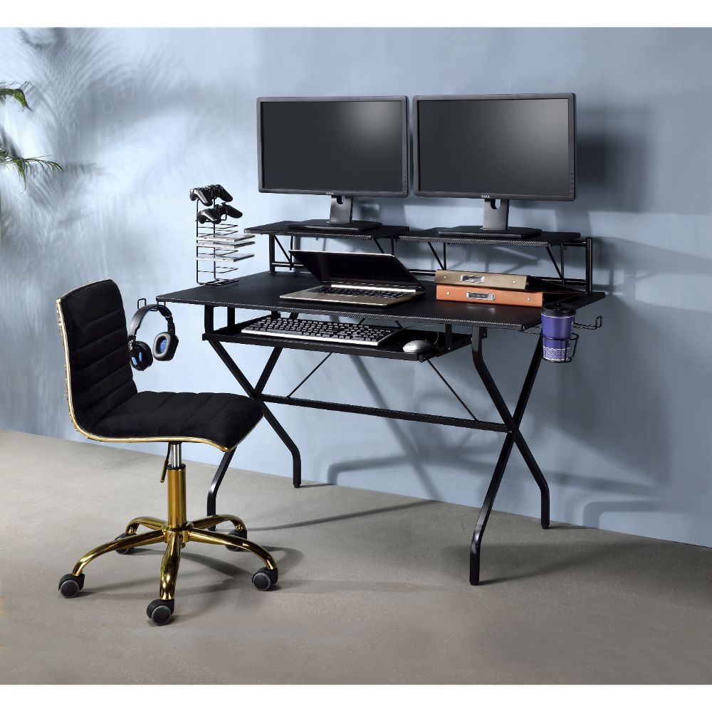 Hartman - Gaming Desk - Black, black, view 4