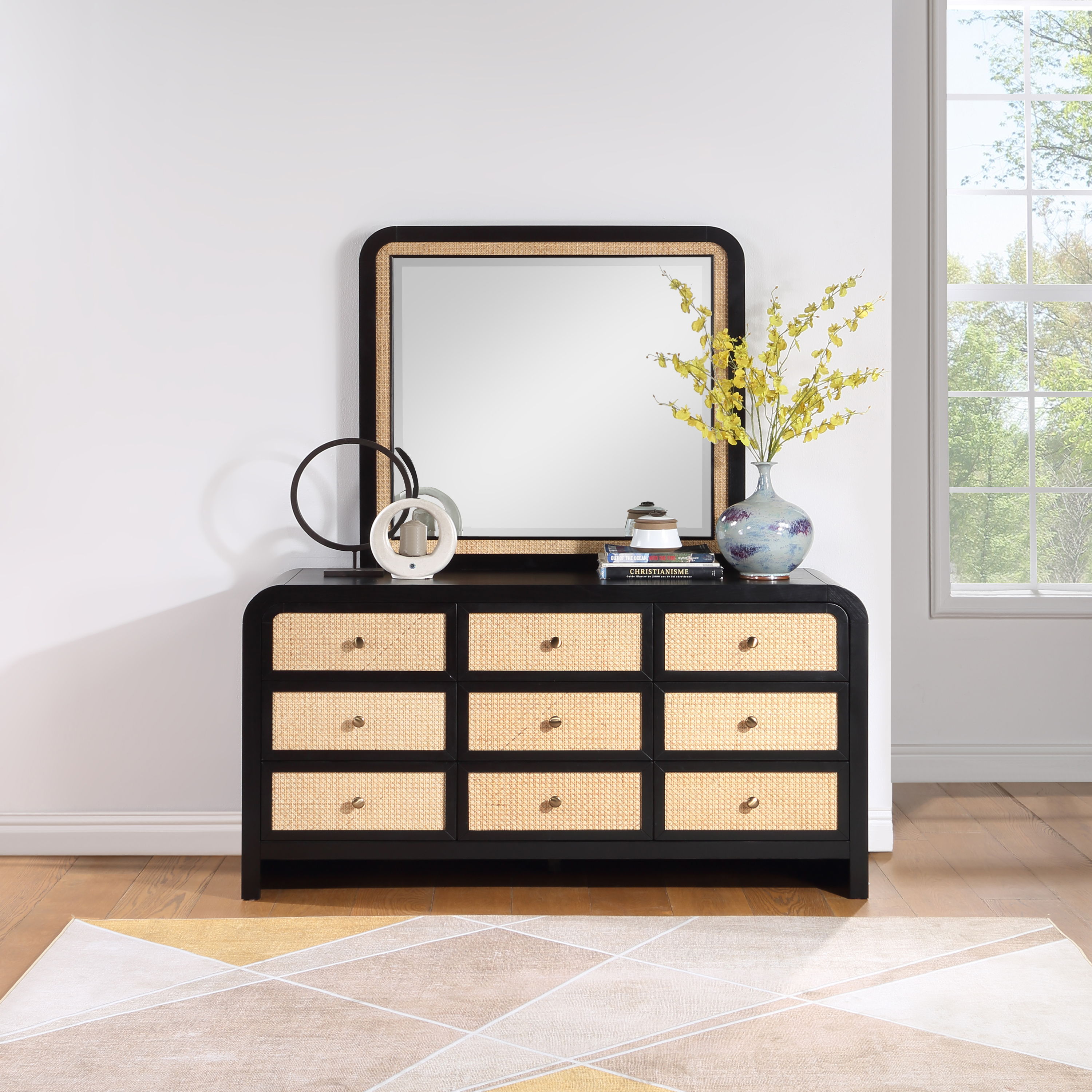 Siena - Mirror - Black